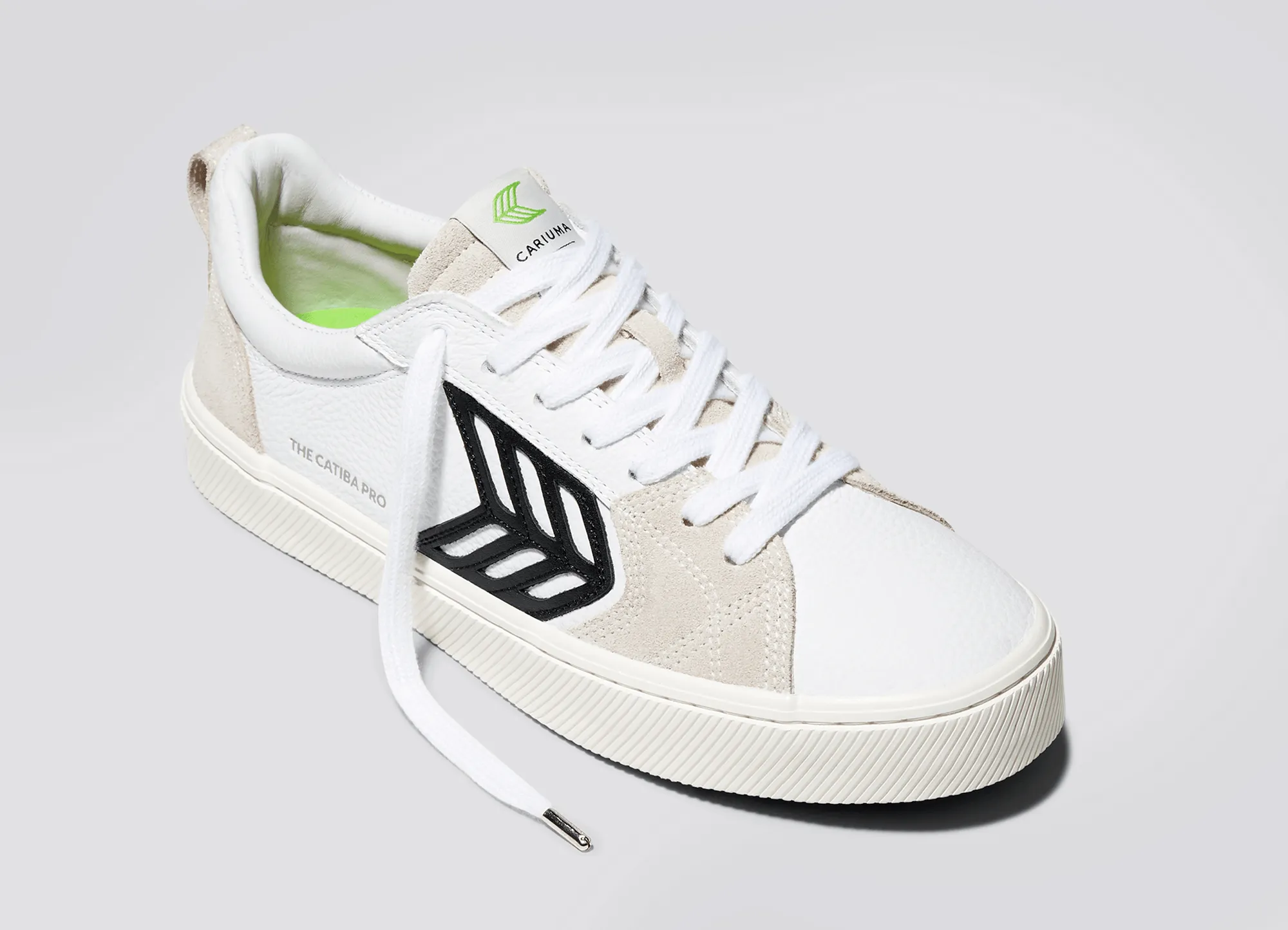 CATIBA PRO Low White Premium Leather Vintage White Suede Sneaker Men sold by Cariuma product image thumbnail 4
