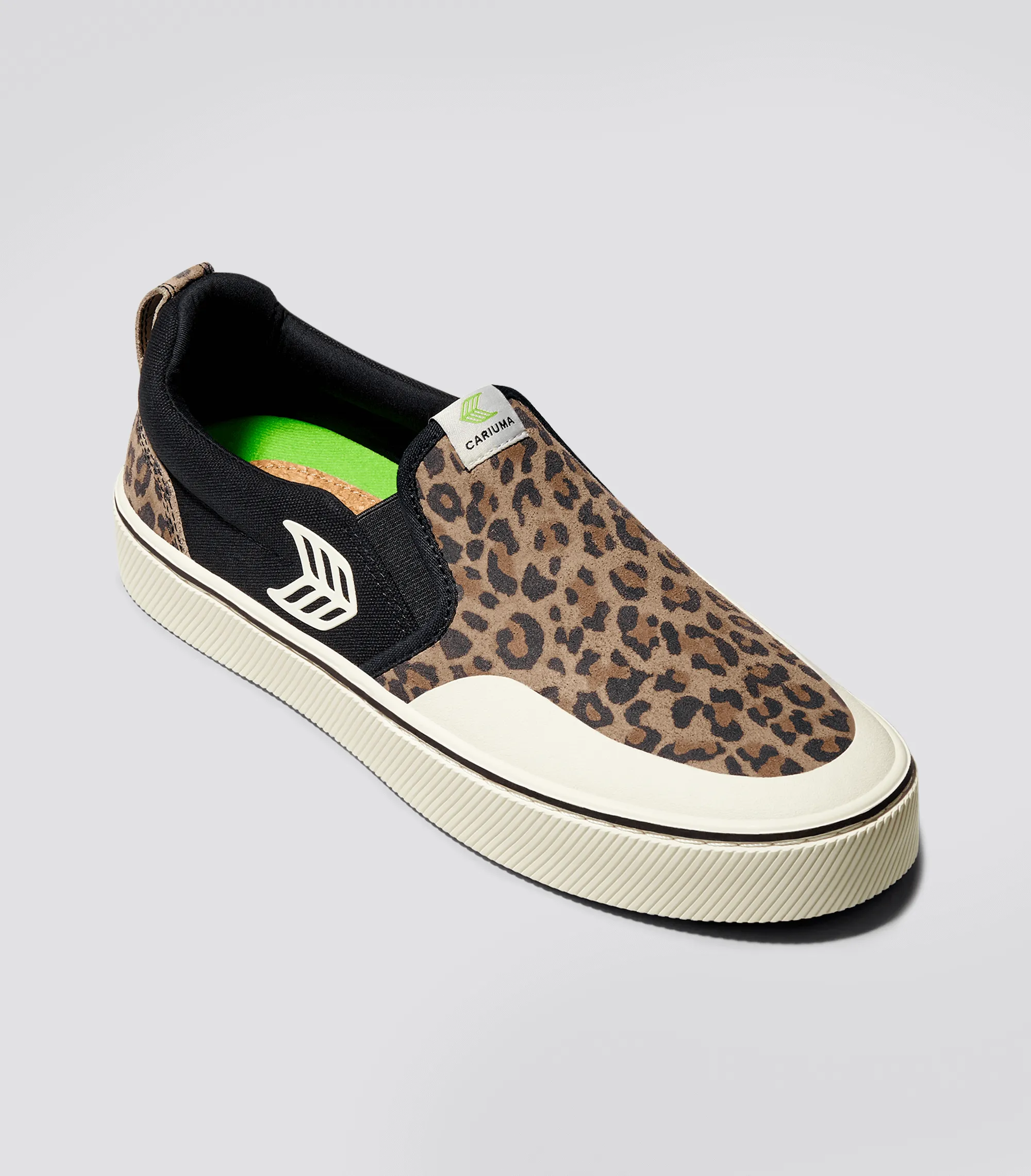 SLIP-ON PRO Leopard Print Suede Black Canvas Ivory Logo Sneaker Women sold by Cariuma product image thumbnail 2