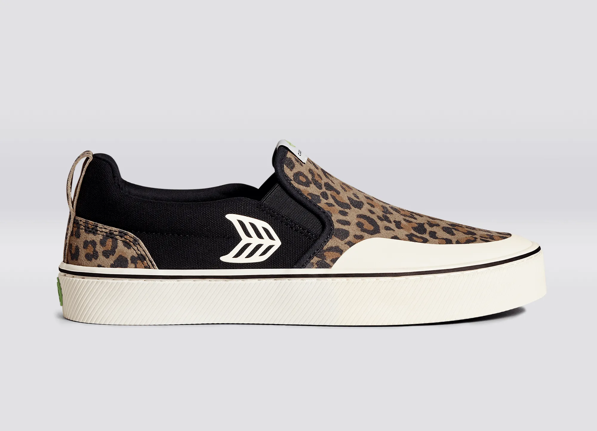 SLIP-ON PRO Leopard Print Suede Black Canvas Ivory Logo Sneaker Women sold by Cariuma product image thumbnail 3