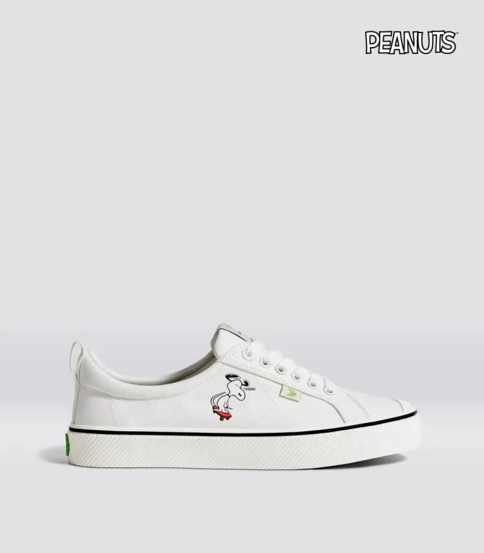 PEANUTS OCA Low Snoopy Skate Off-White Canvas Sneaker Women sold by Cariuma