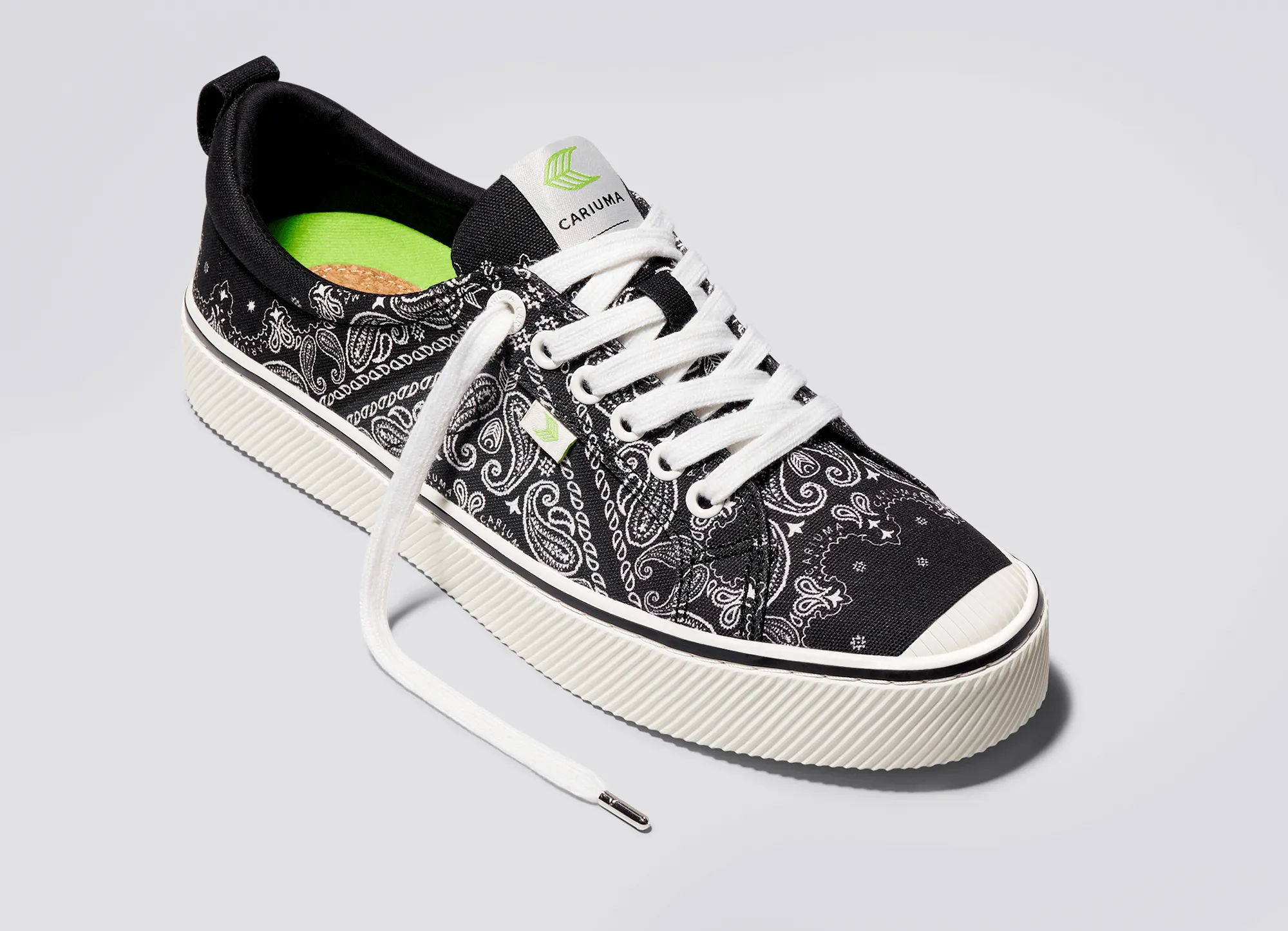 OCA Low Black Bandana Canvas Sneaker Women sold by Cariuma product image thumbnail 4