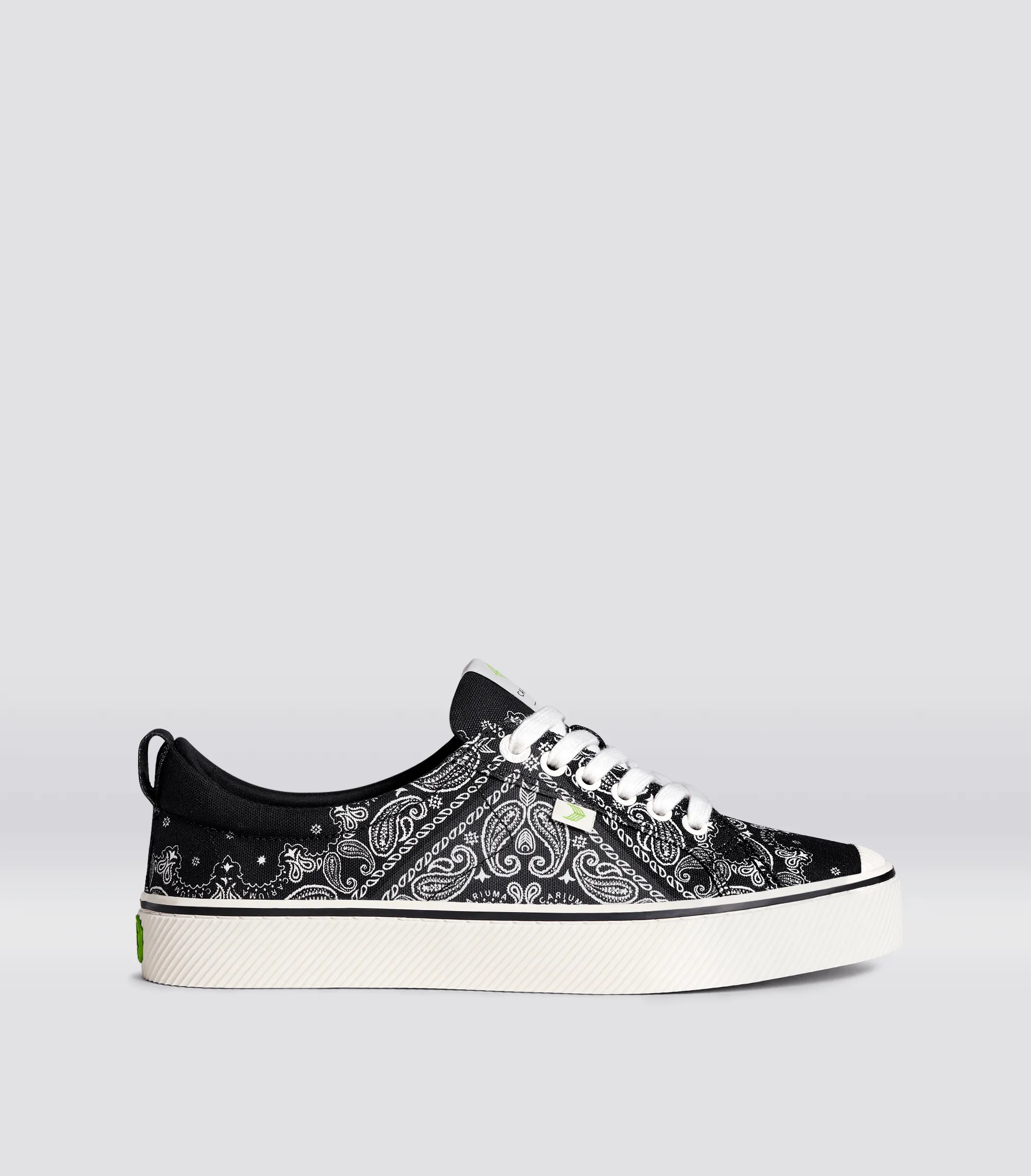 OCA Low Black Bandana Canvas Sneaker Men sold by Cariuma