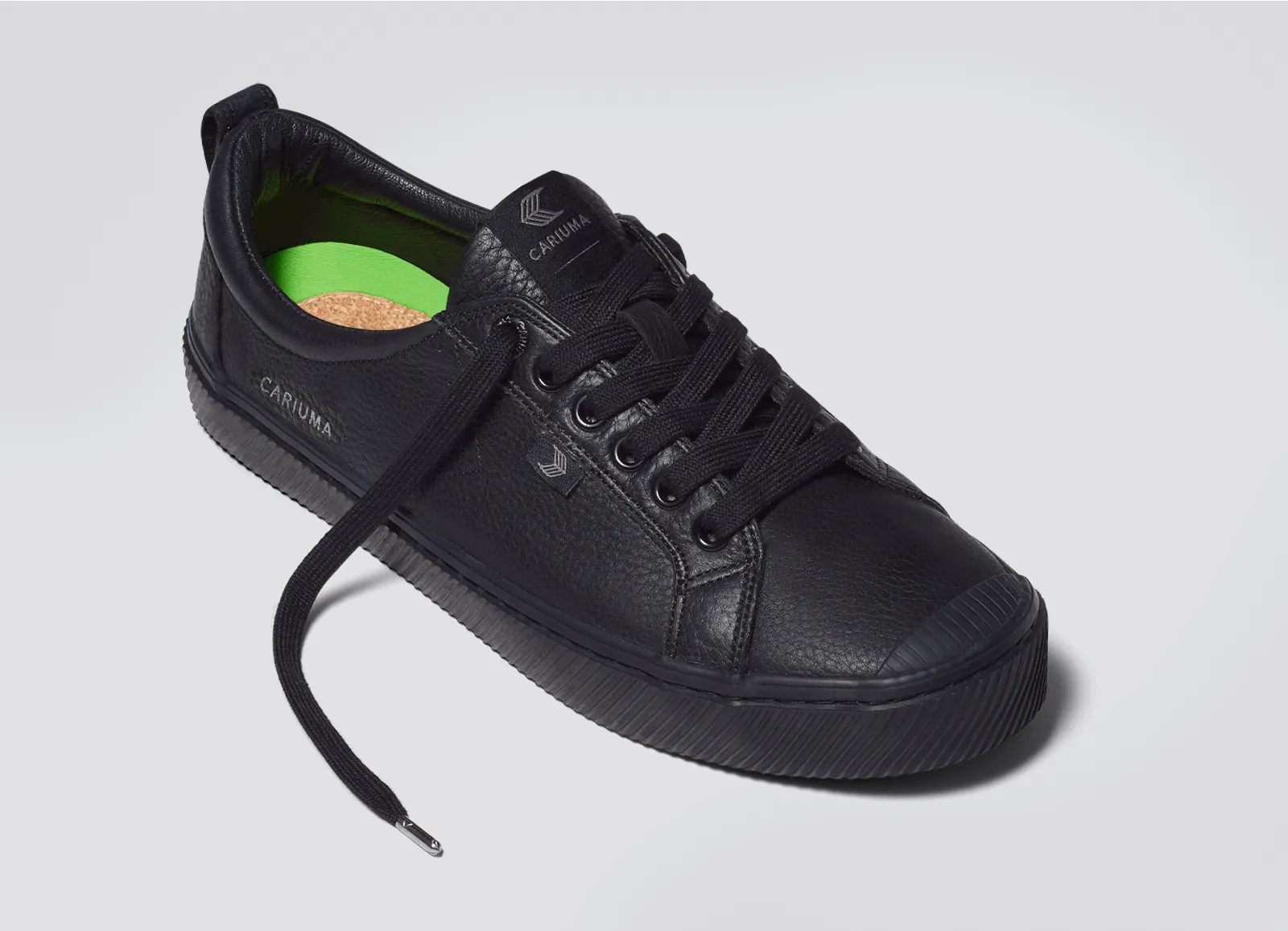 OCA Low All Black Premium Leather Sneaker Women sold by Cariuma product image thumbnail 4