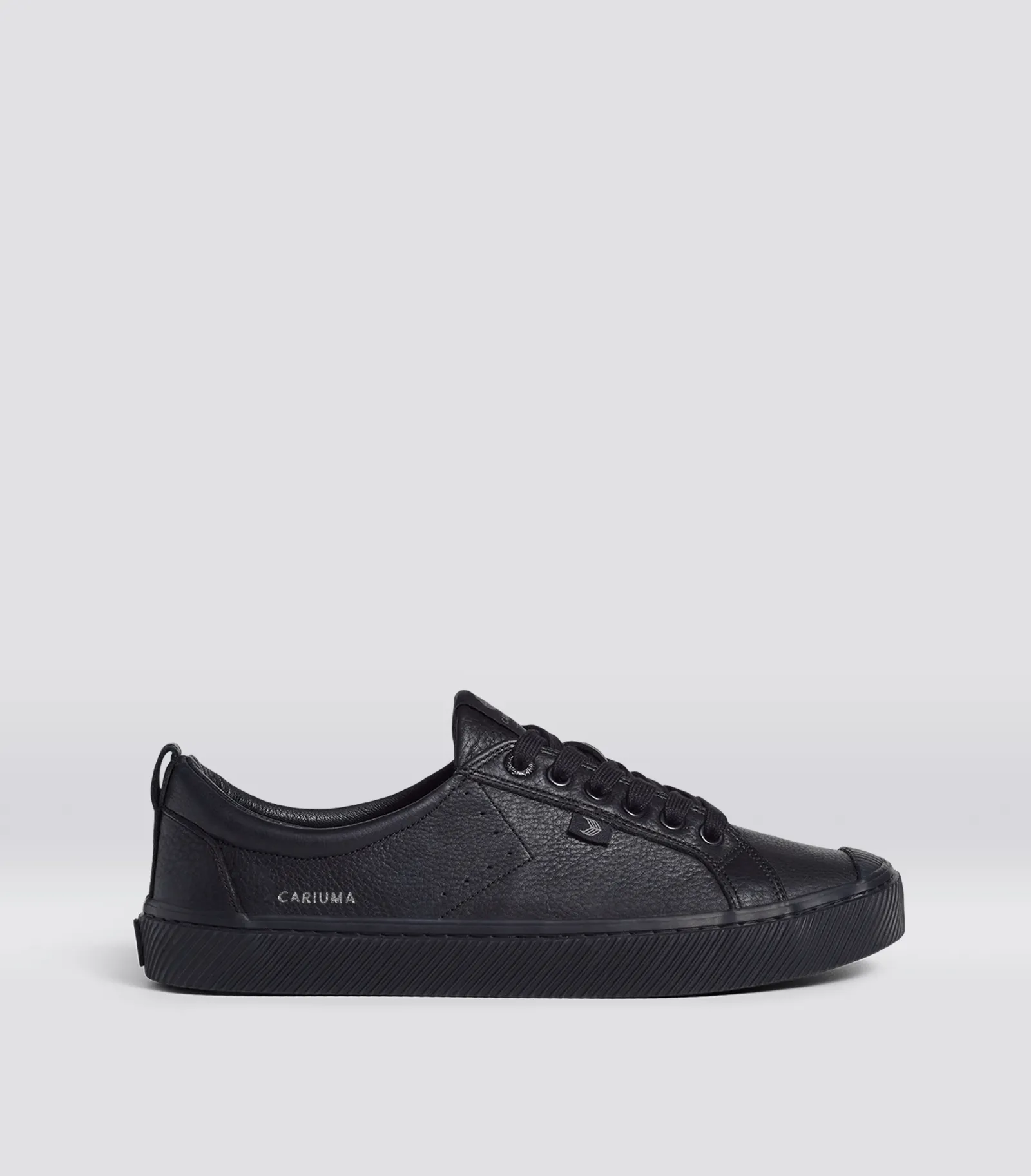 OCA Low All Black Premium Leather Sneaker Women sold by Cariuma