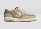UBA PRO Plaza Taupe Suede and Mesh Almond Milk Logo Sneaker Men sold by Cariuma