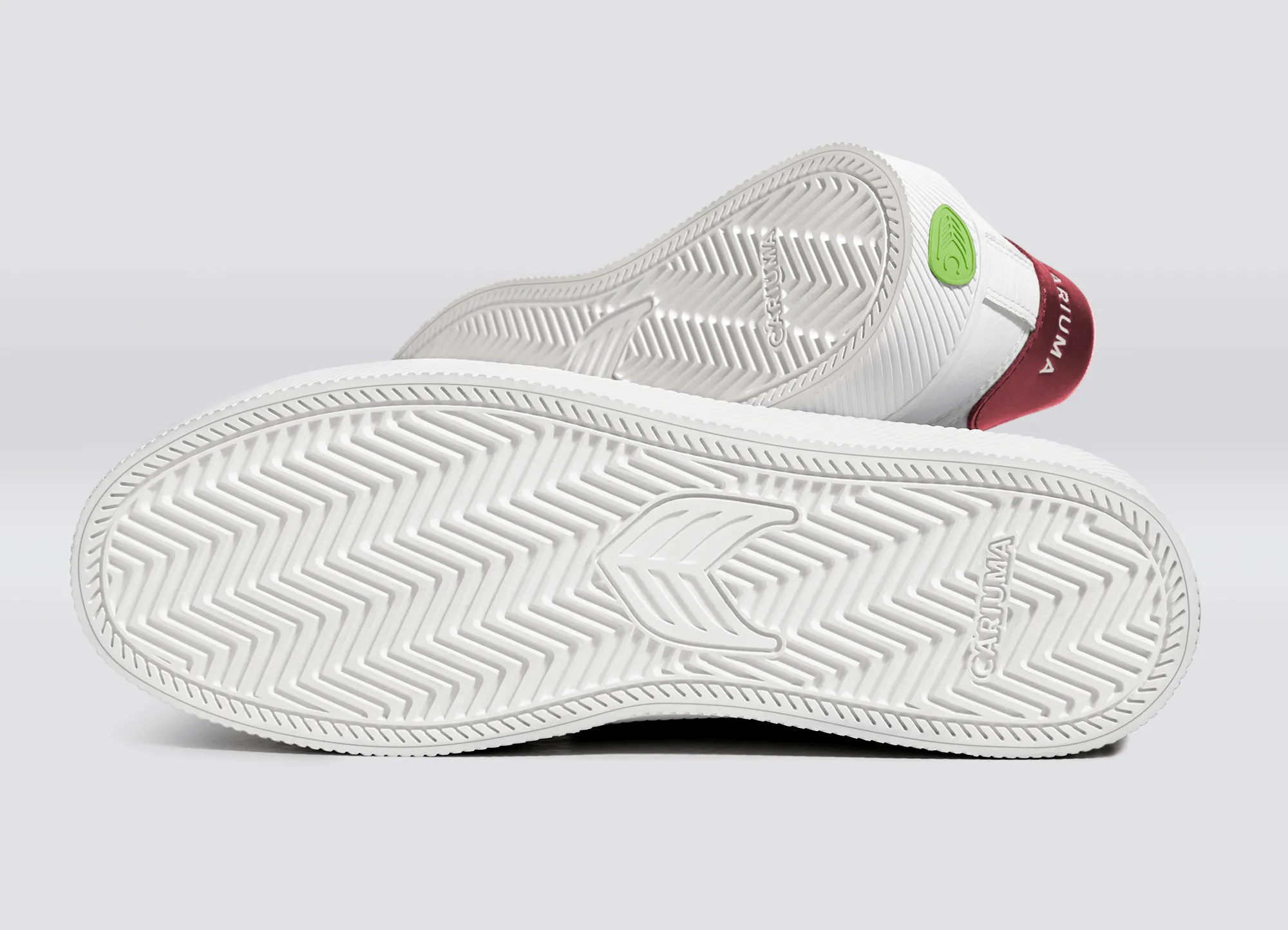 SALVAS White Premium Leather Ice Logo Metallic Red Sneaker Men sold by Cariuma product image thumbnail 5
