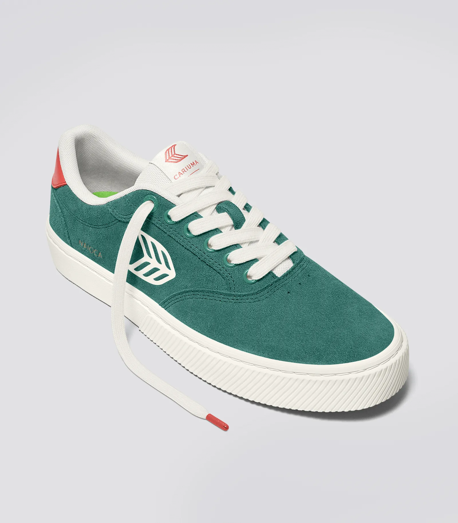 NAIOCA Teal Suede Ivory Logo Watermelon Sneaker Men sold by Cariuma product image thumbnail 2
