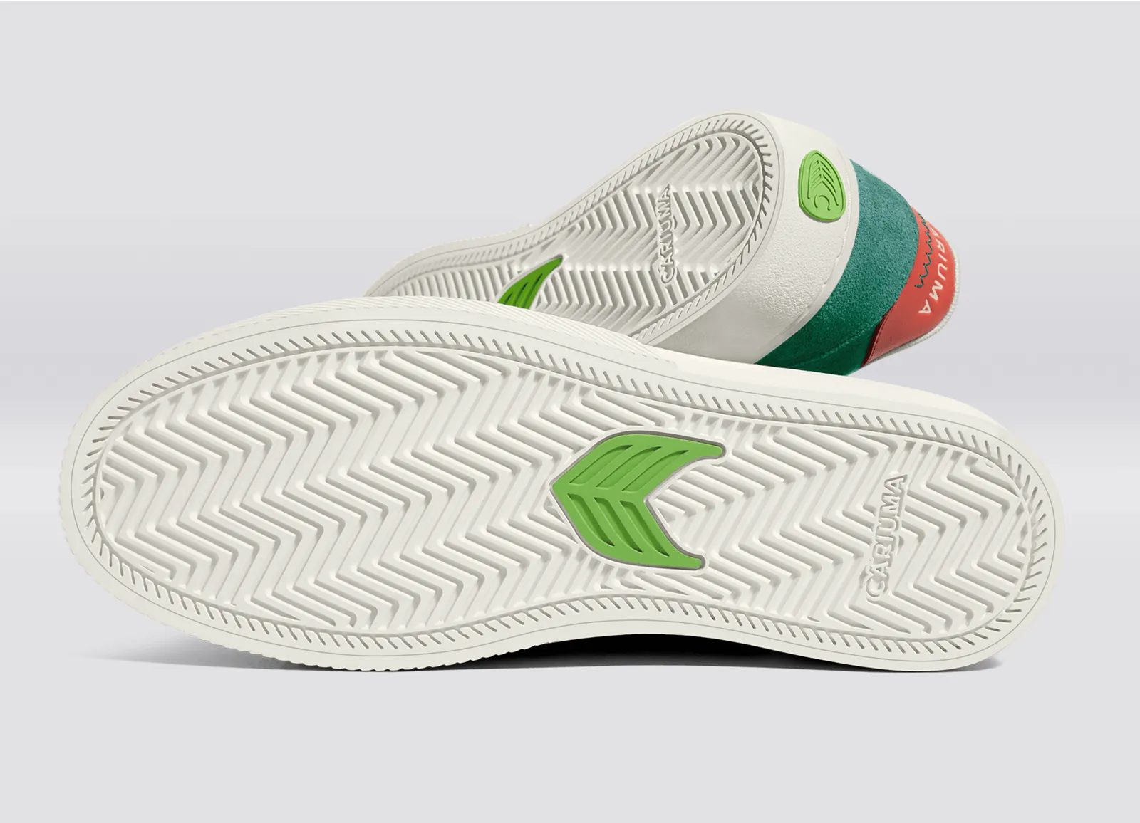 NAIOCA Teal Suede Ivory Logo Watermelon Sneaker Men sold by Cariuma product image thumbnail 5