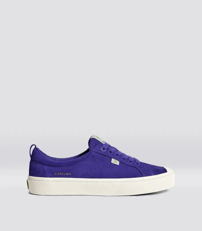 OCA Low Liberty Purple Suede Sneaker Men sold by Cariuma