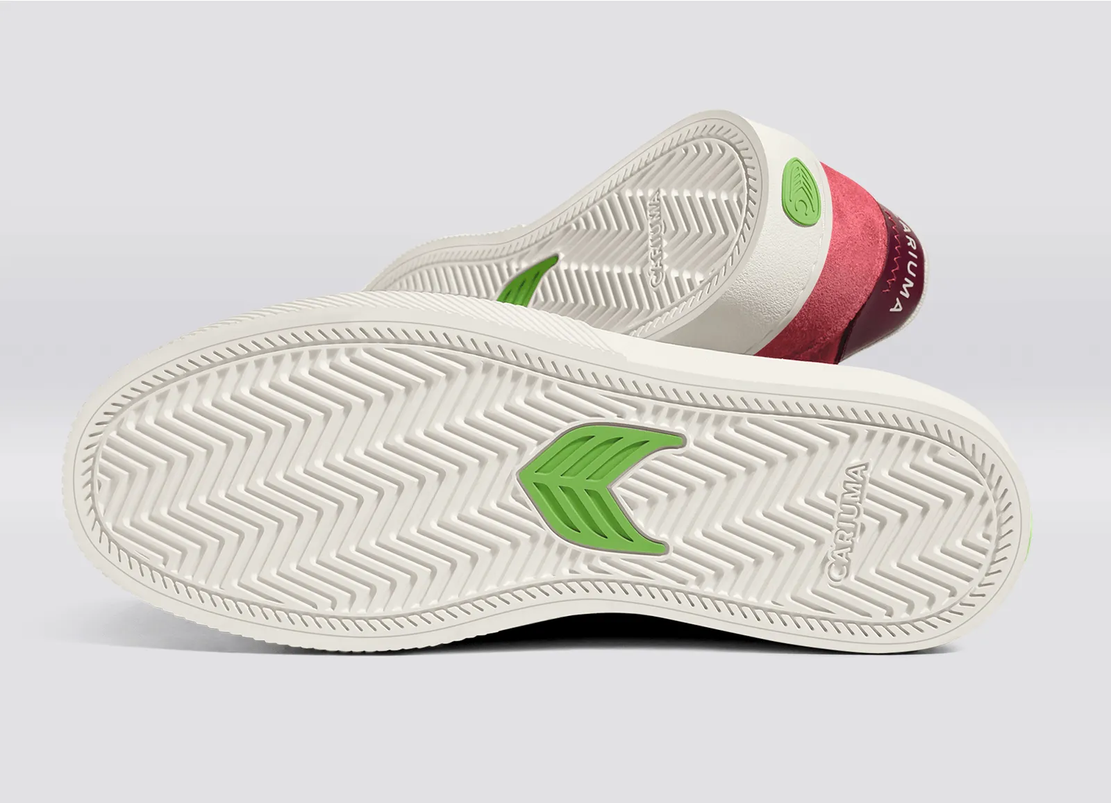 NAIOCA Watermelon Suede Ivory Logo Ruby Wine Sneaker Men sold by Cariuma product image thumbnail 5