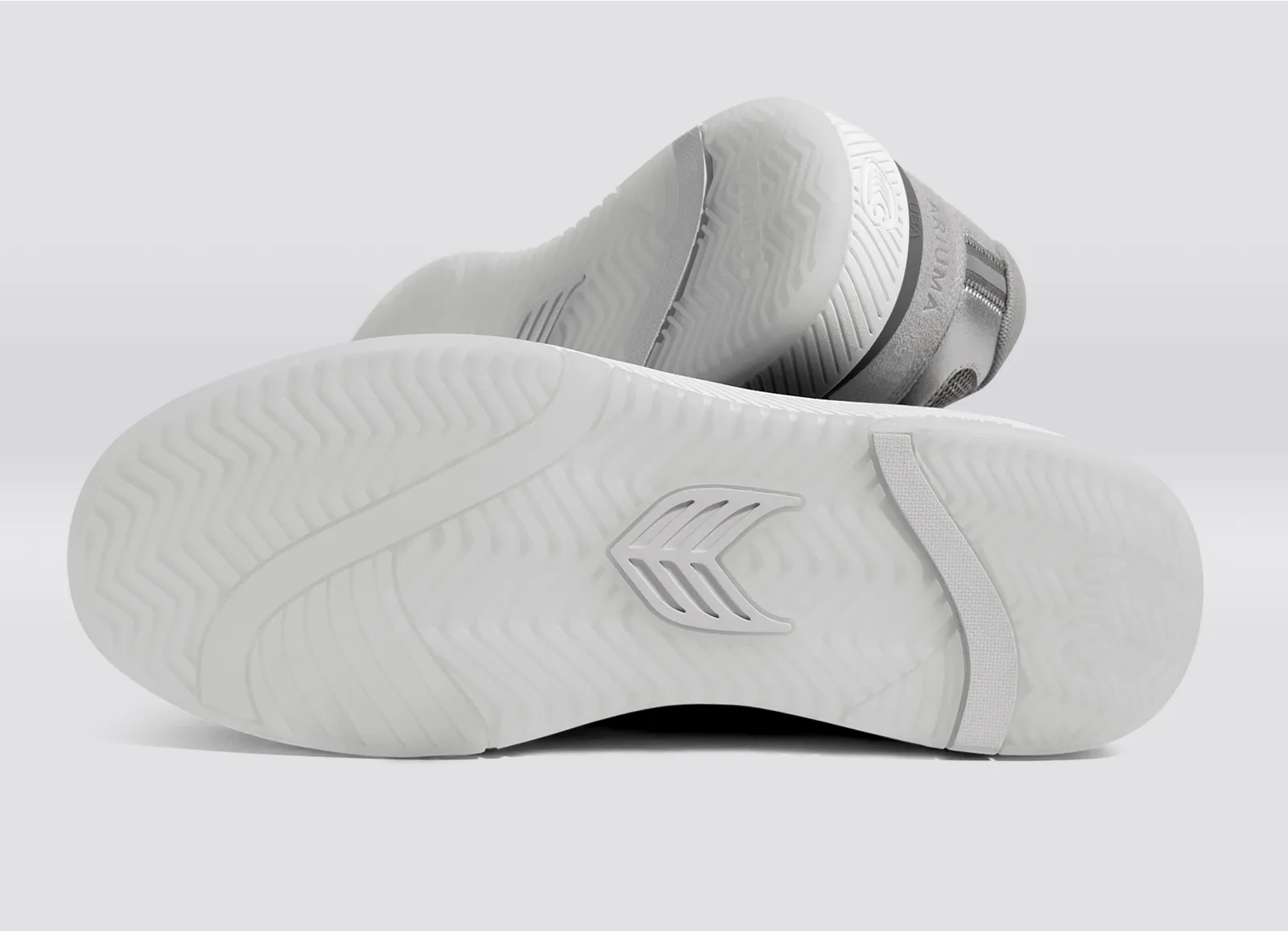 UBA Light Grey Suede and Mesh Charcoal Grey Logo Silver Accents Sneaker Women sold by Cariuma product image thumbnail 5