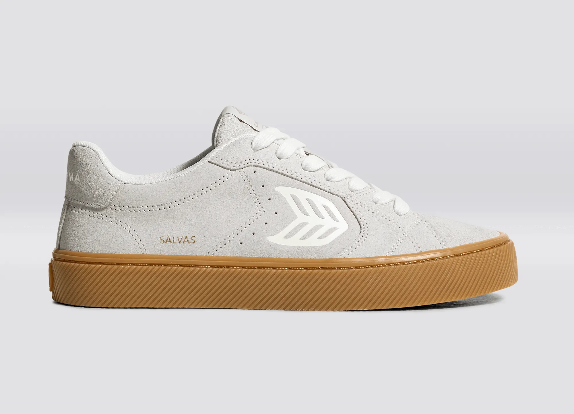 SALVAS Gum Smoke White Suede Off-White Logo Sneaker Women sold by Cariuma product image thumbnail 3