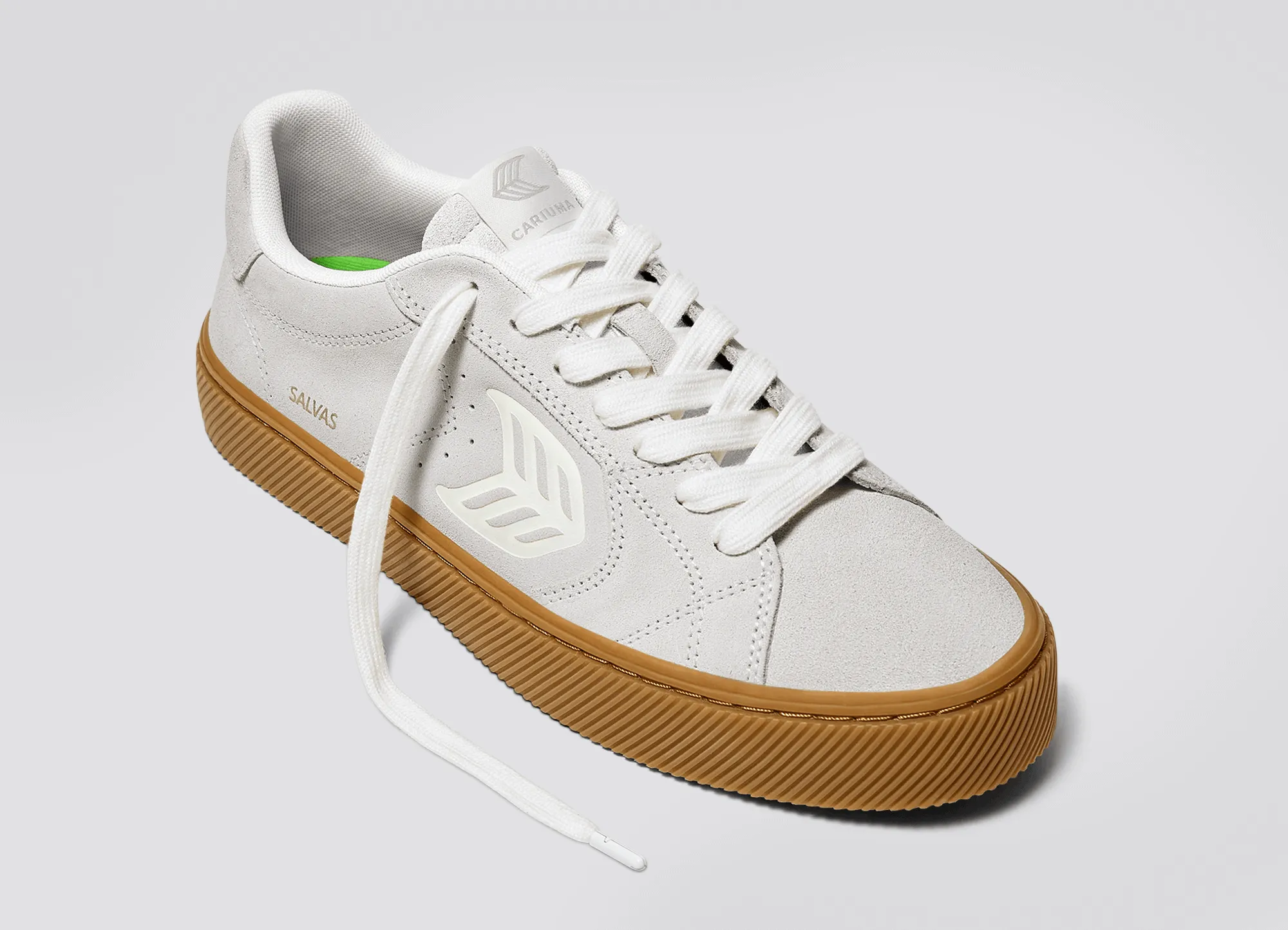 SALVAS Gum Smoke White Suede Off-White Logo Sneaker Women sold by Cariuma product image thumbnail 4