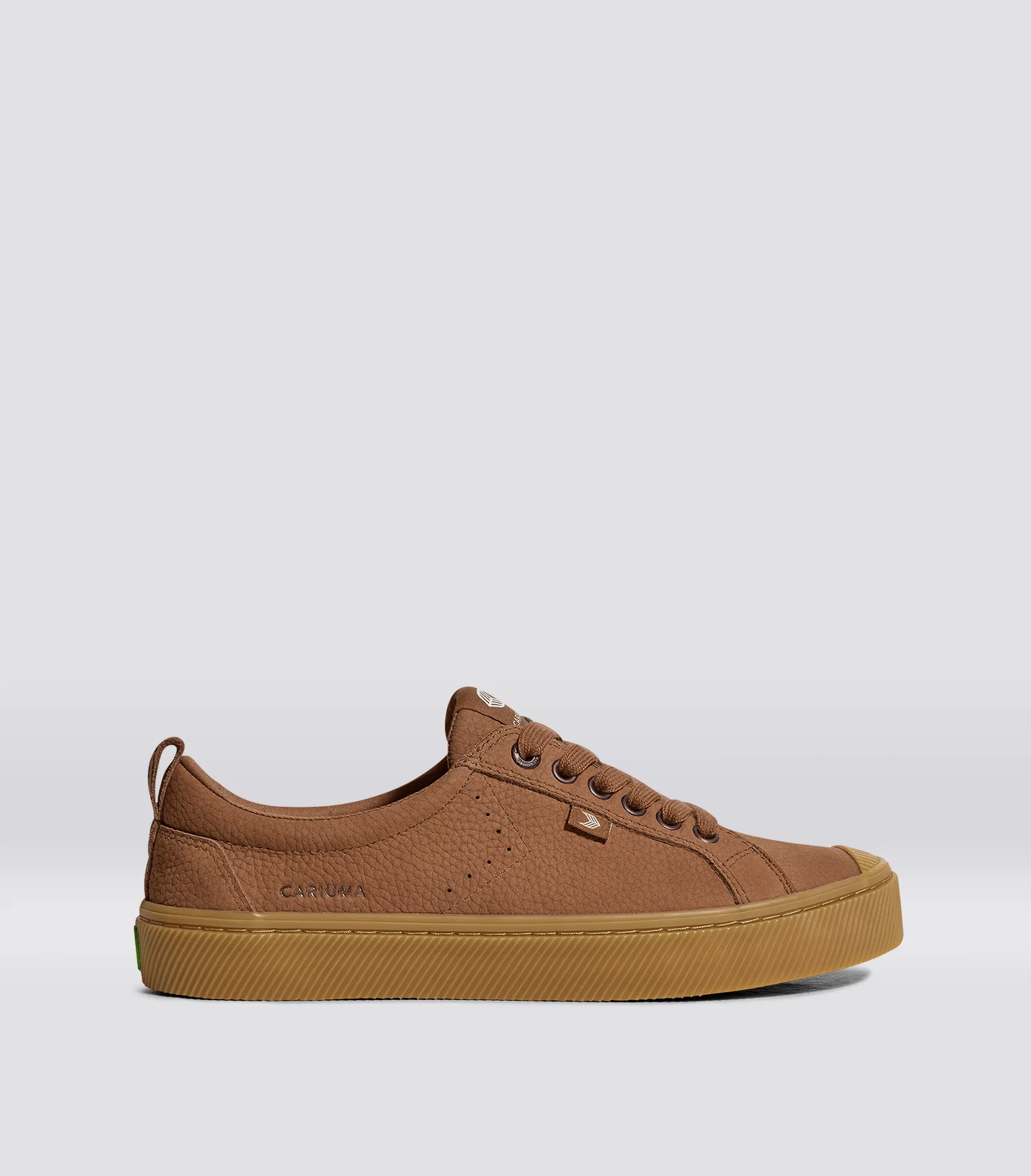 OCA Low Gum Sienna Brown Premium Leather Sneaker Women sold by Cariuma