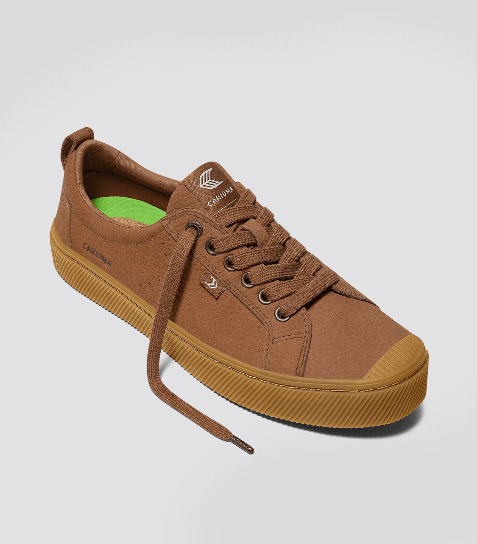 OCA Low Gum Sienna Brown Premium Leather Sneaker Women sold by Cariuma product image thumbnail 2