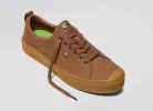OCA Low Gum Sienna Brown Premium Leather Sneaker Women sold by Cariuma