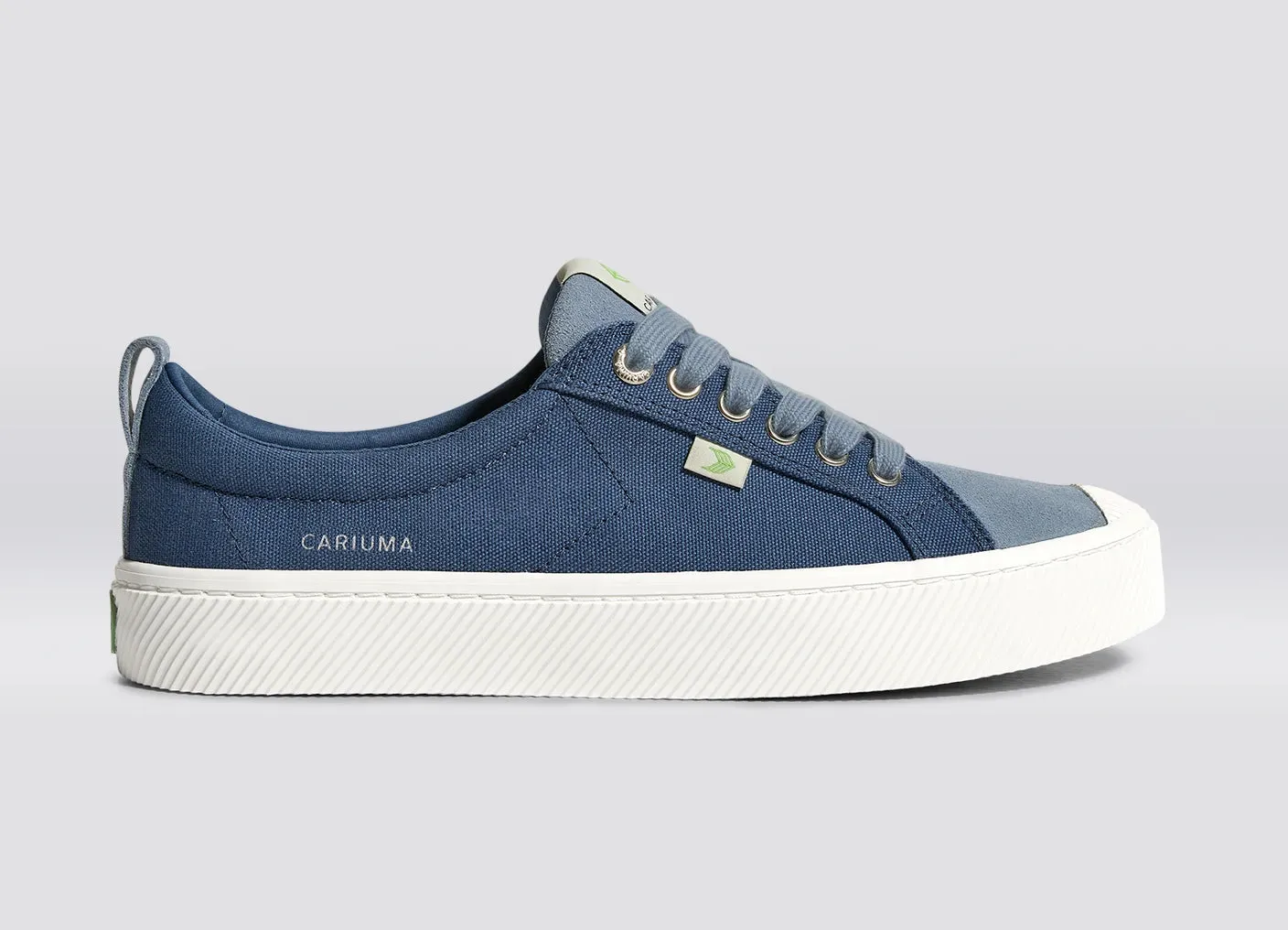 OCA Low Shadow Blue Canvas Mirage Blue Suede Sneaker Women sold by Cariuma product image thumbnail 3