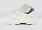 OCA Low Shadow Blue Canvas Mirage Blue Suede Sneaker Men sold by Cariuma