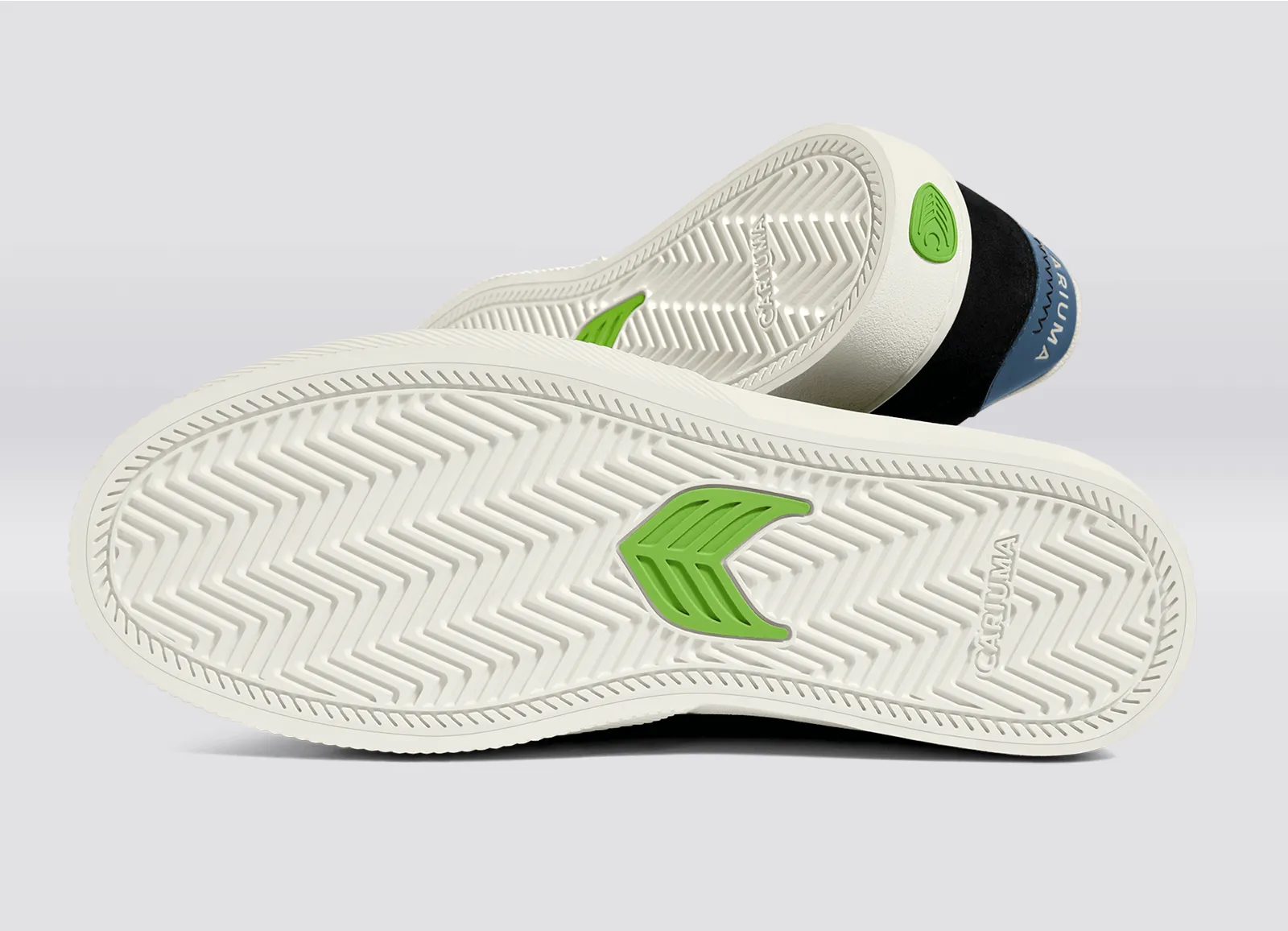 NAIOCA Black Suede Ivory Logo Washed Blue Sneaker Women sold by Cariuma product image thumbnail 5