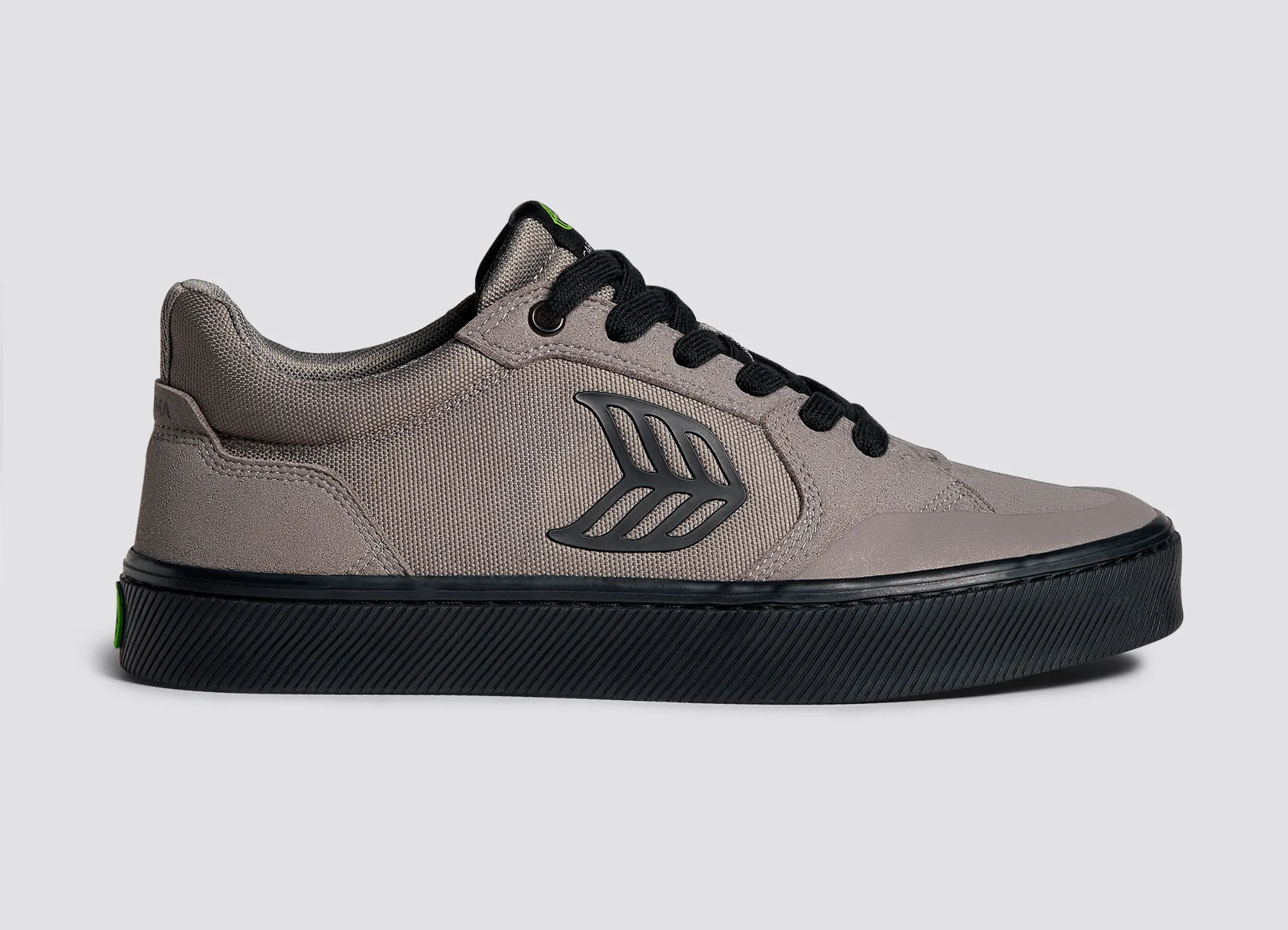 VALLELY PRO Charcoal Grey Suede and Cordura Black Logo Sneaker Women sold by Cariuma product image thumbnail 3