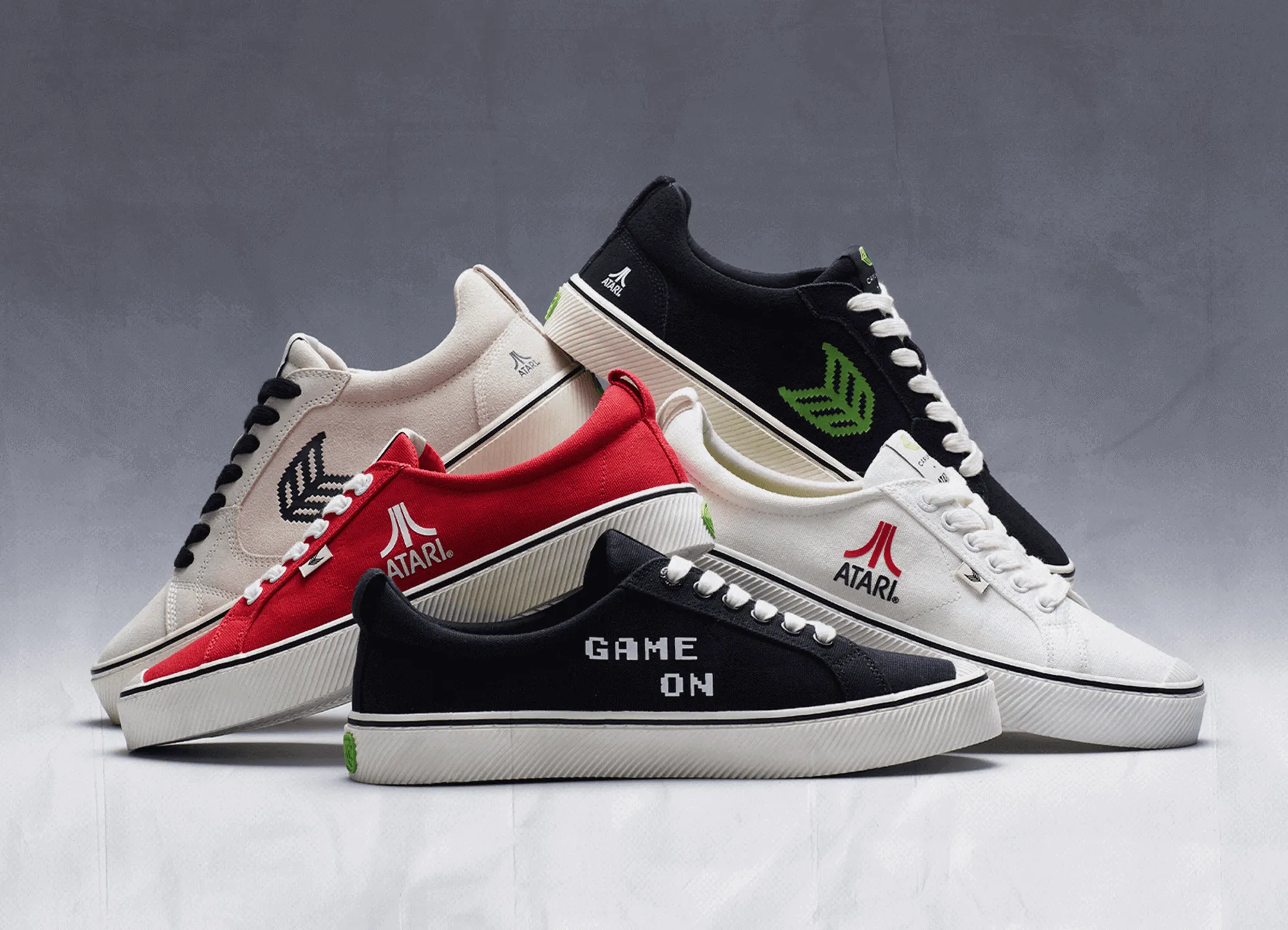 CATIBA PRO Low ATARI Vintage White Suede Black Logo Sneaker Women sold by Cariuma product image thumbnail 5