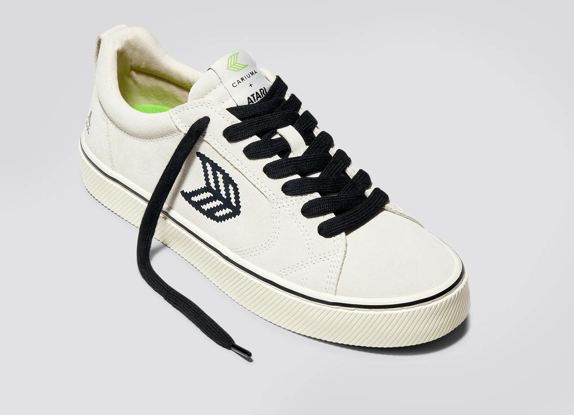 CATIBA PRO Low ATARI Vintage White Suede Black Logo Sneaker Women sold by Cariuma product image thumbnail 4