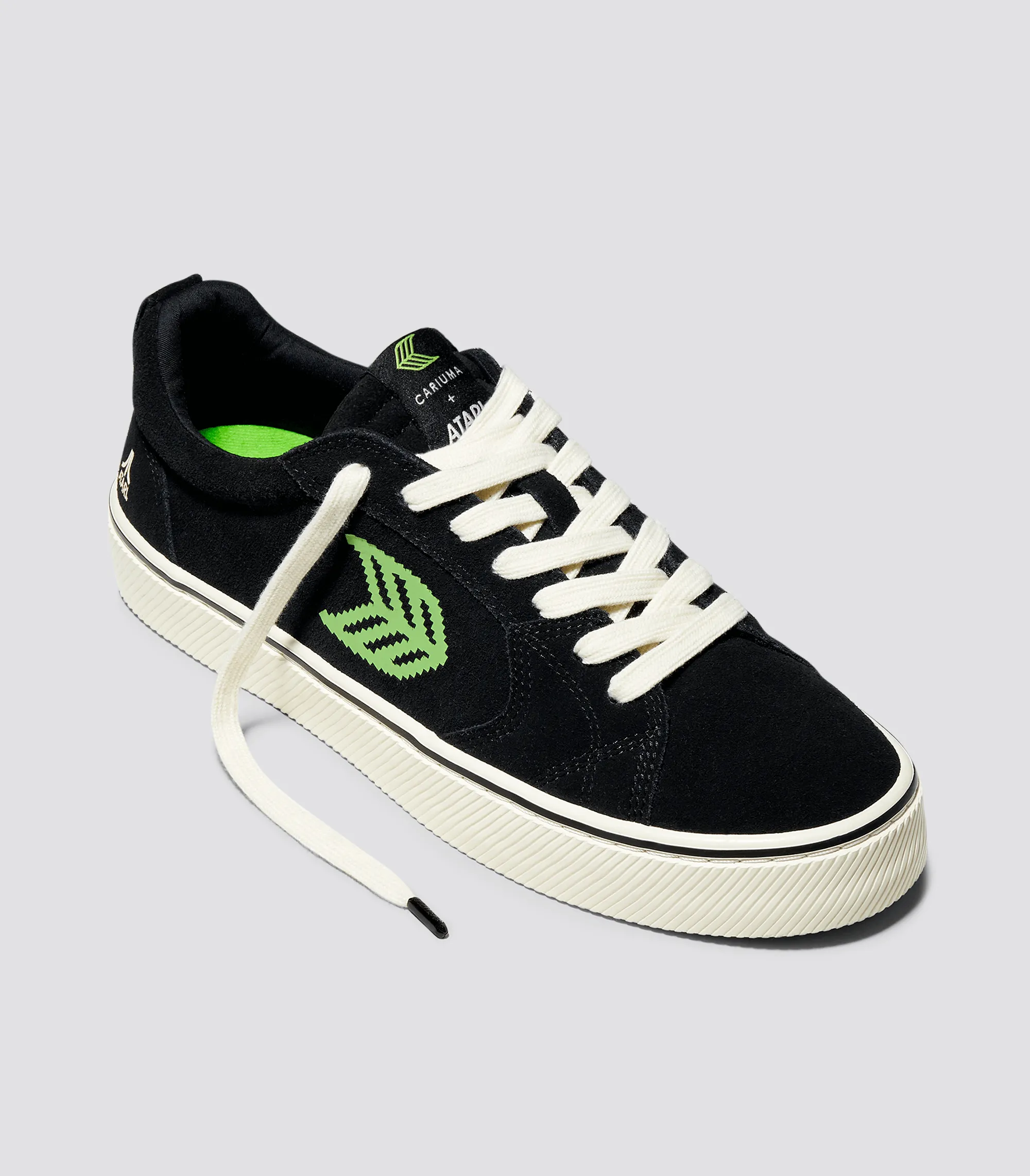 CATIBA PRO Low ATARI Black Suede Green Logo Sneaker Women sold by Cariuma product image thumbnail 2