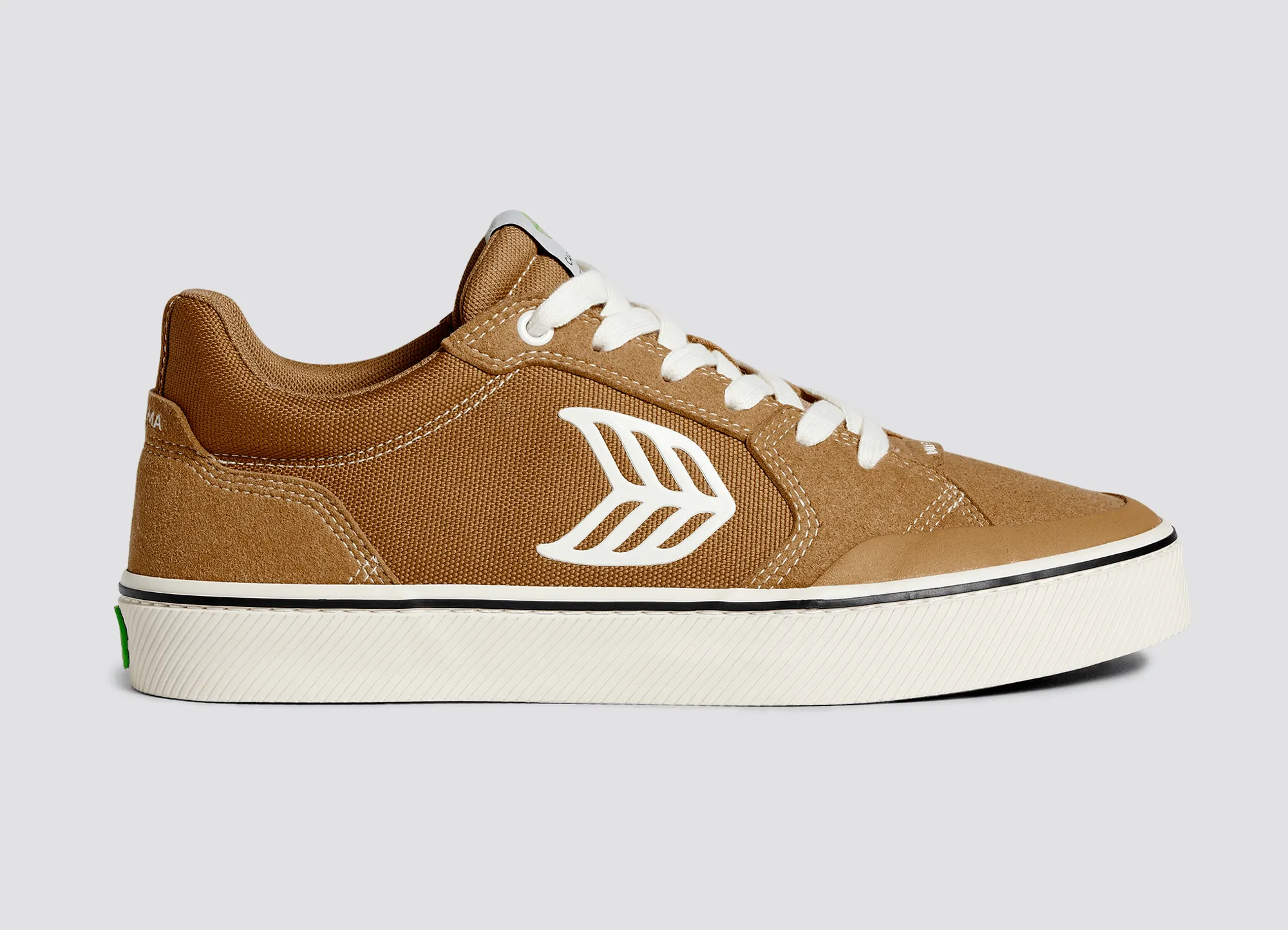VALLELY PRO Camel Suede and Cordura Ivory Logo Sneaker Men sold by Cariuma product image thumbnail 3