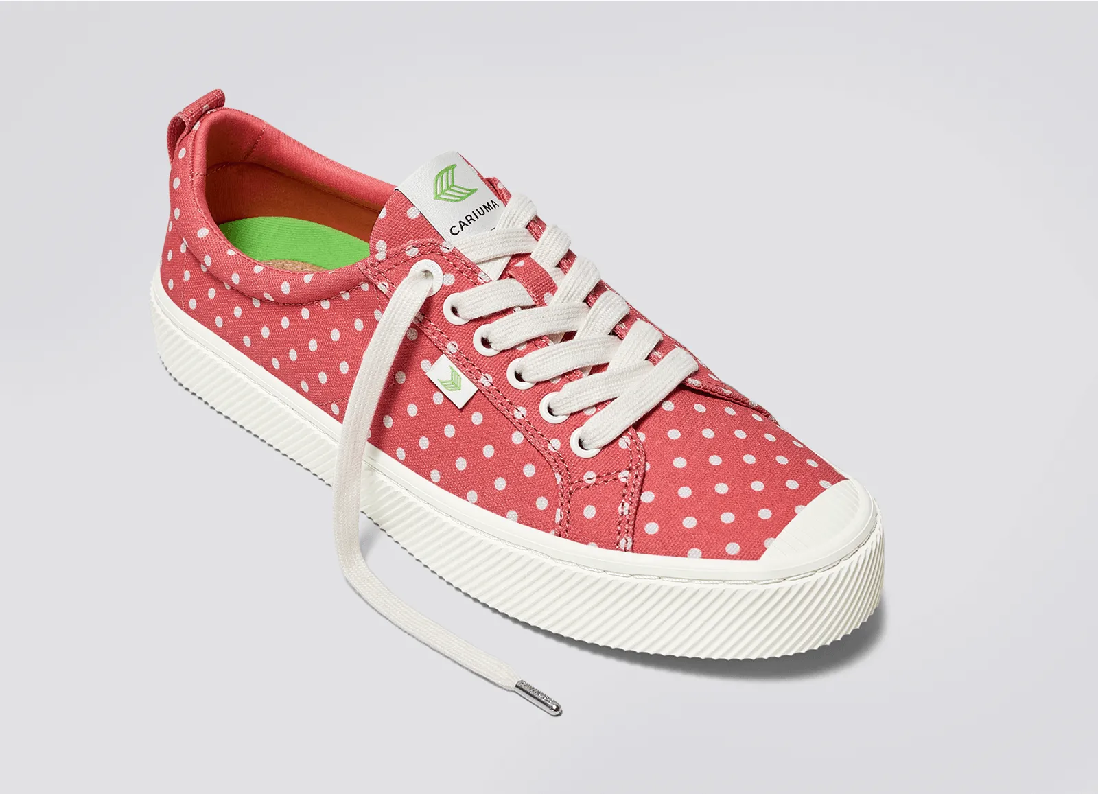 OCA Low Watermelon Canvas White Polka Dots Sneaker Women sold by Cariuma product image thumbnail 4