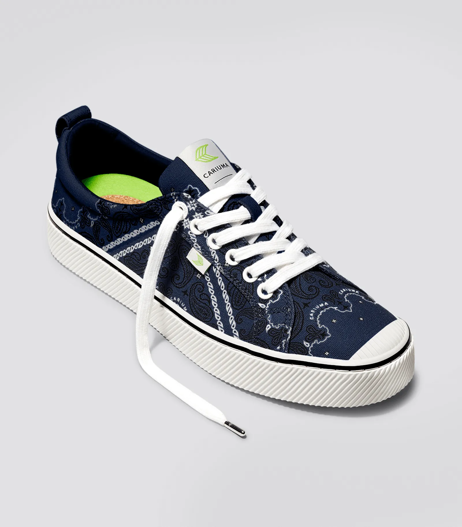 OCA Low Navy Bandana Canvas Sneaker Men sold by Cariuma product image thumbnail 2