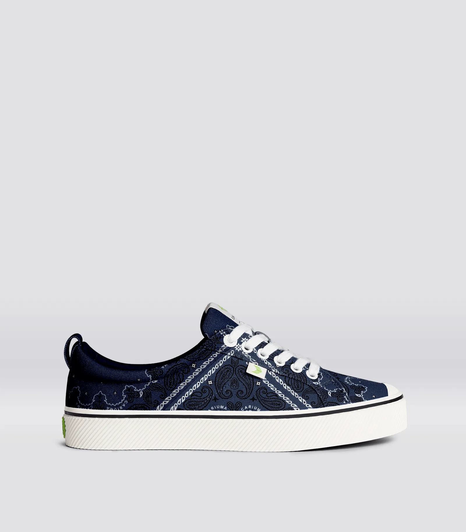 OCA Low Navy Bandana Canvas Sneaker Men sold by Cariuma