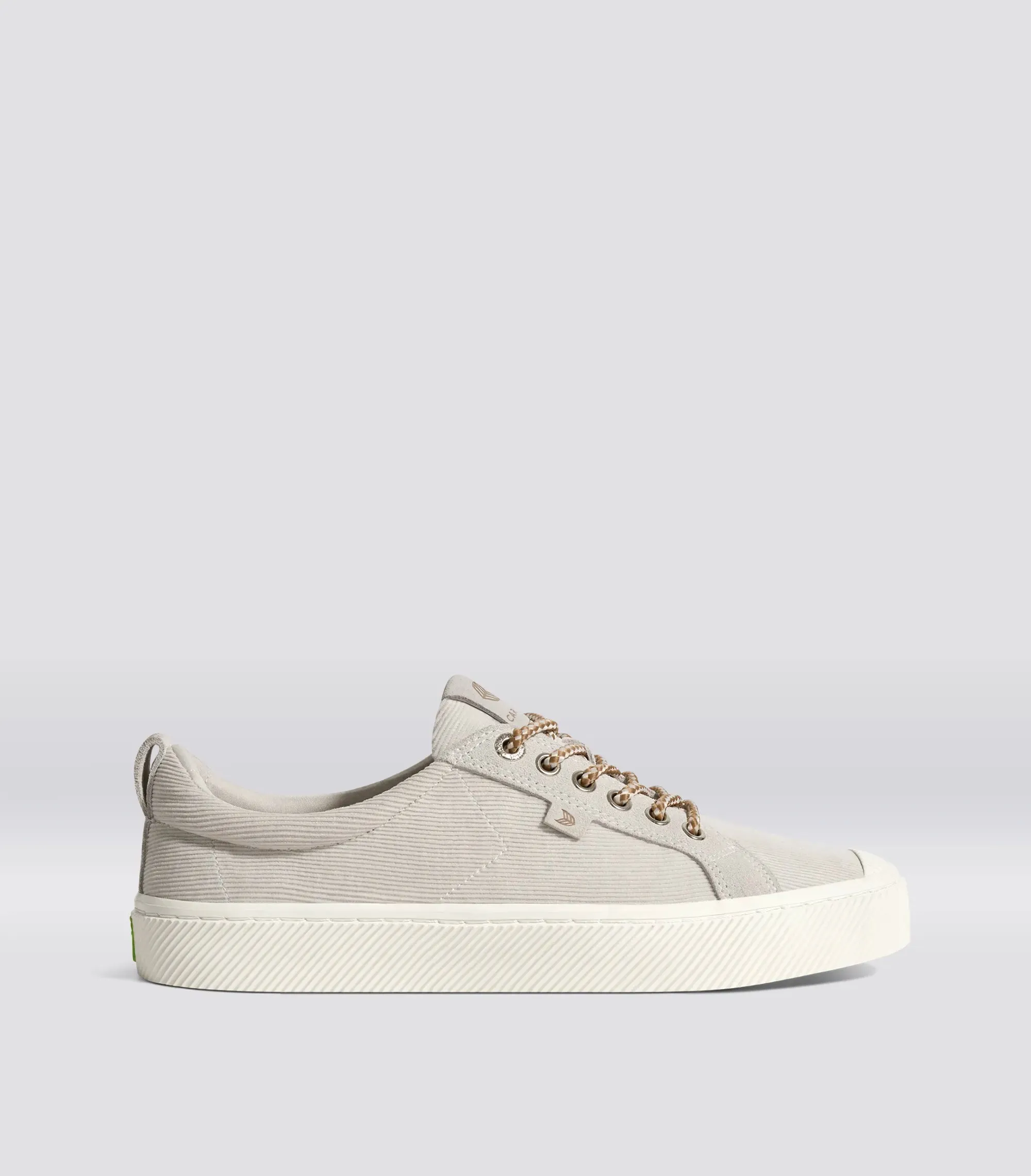 OCA Low Vintage White Corduroy and Suede Sneaker Women sold by Cariuma