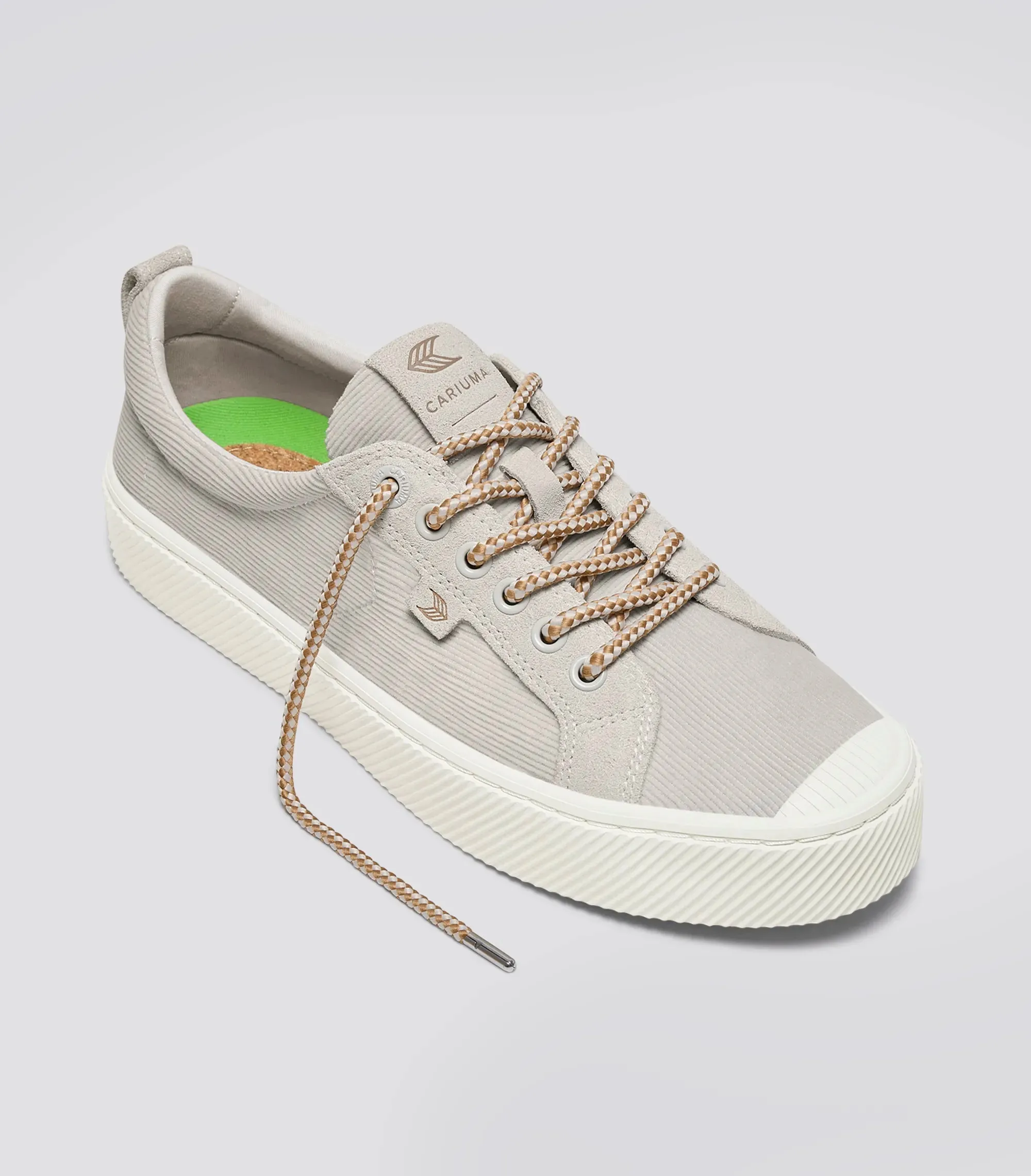 OCA Low Vintage White Corduroy and Suede Sneaker Women sold by Cariuma product image thumbnail 2