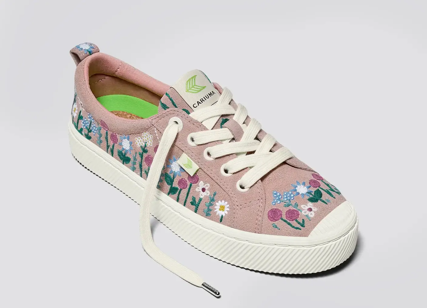 OCA Low Rose Suede Embroidered Flowers Sneaker Women sold by Cariuma product image thumbnail 4