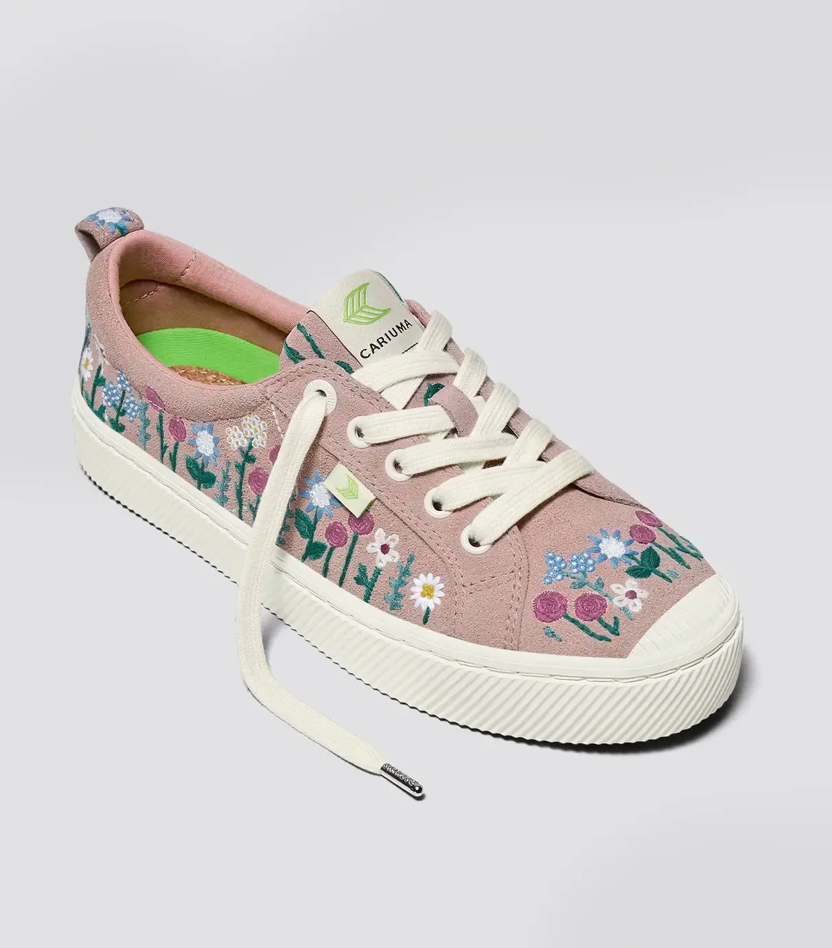OCA Low Rose Suede Embroidered Flowers Sneaker Men sold by Cariuma product image thumbnail 2