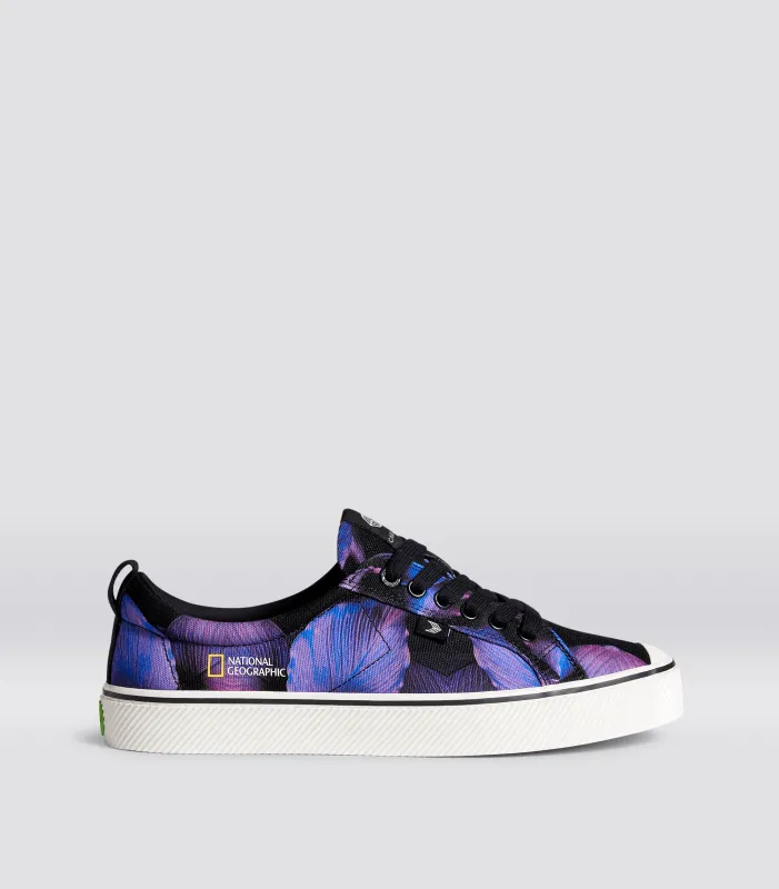 OCA Low NATGEO Purple Foliage Print Canvas Sneaker Women made by Cariuma