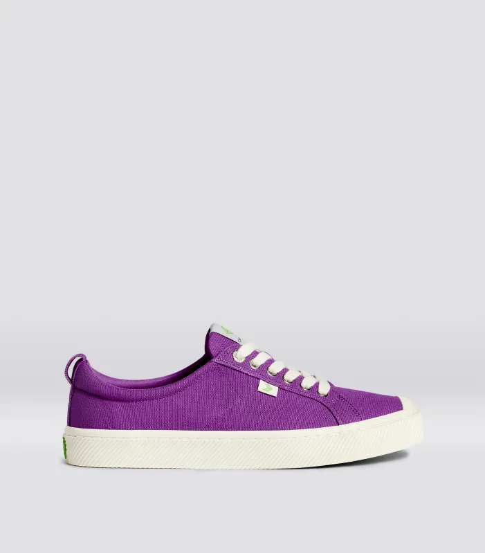 OCA Low Purple Dahlia Canvas Sneaker Men sold by Cariuma
