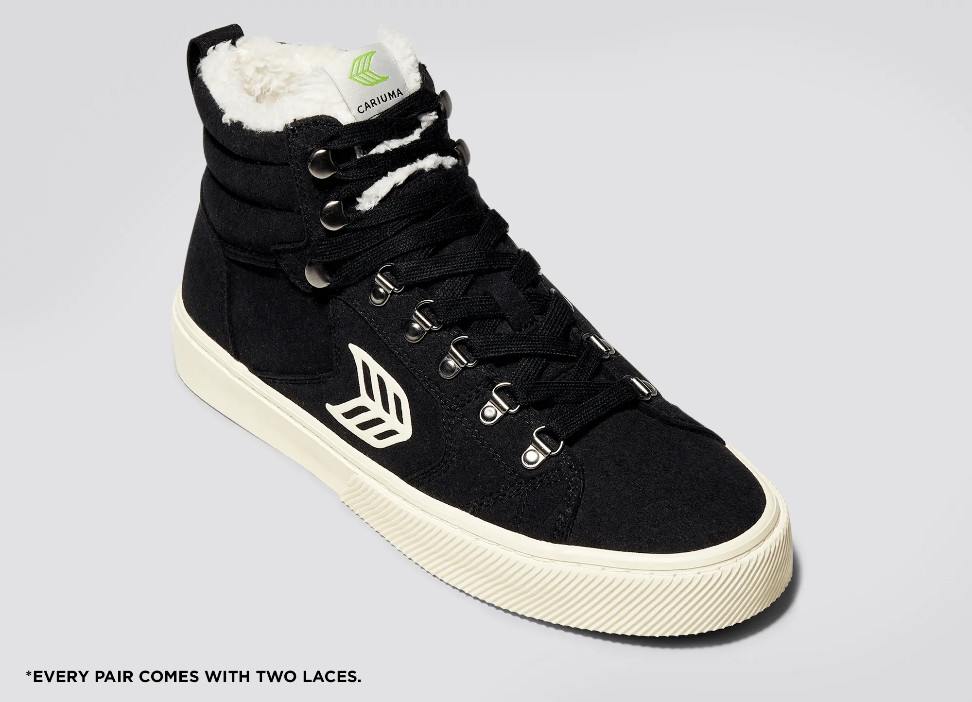 CATURI Black Suede Ivory Logo Boot Women sold by Cariuma product image thumbnail 5