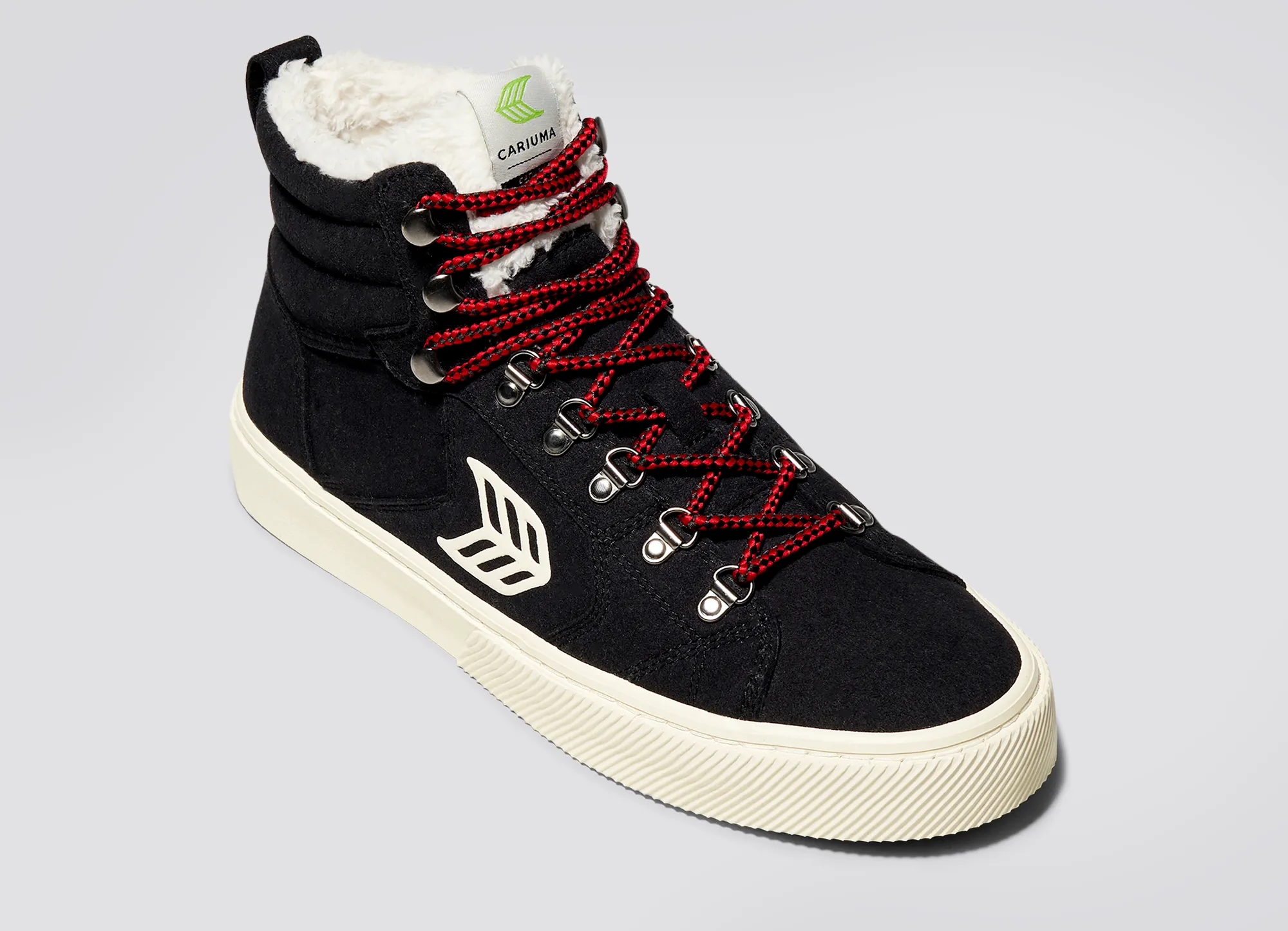 CATURI Black Suede Ivory Logo Boot Women sold by Cariuma product image thumbnail 4