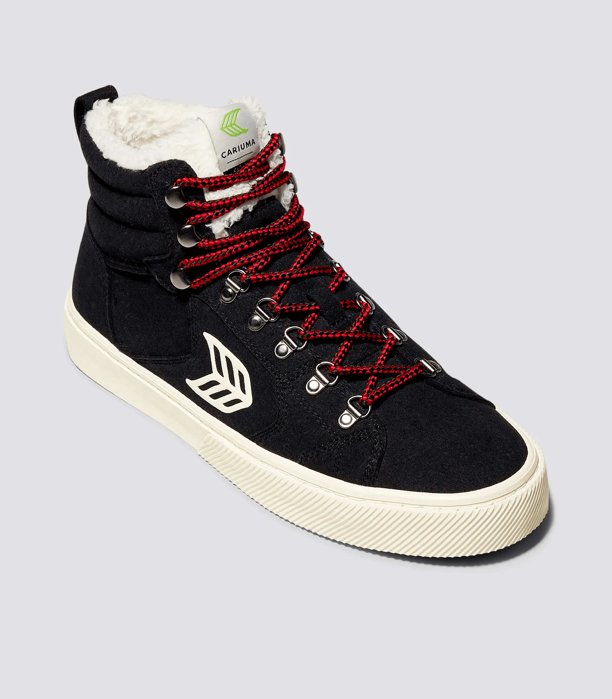 CATURI Black Suede Ivory Logo Boot Women sold by Cariuma product image thumbnail 2