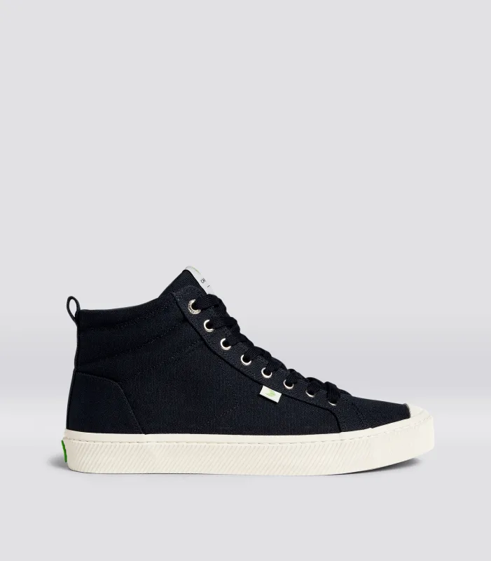 OCA High Black Canvas Sneaker Women sold by Cariuma