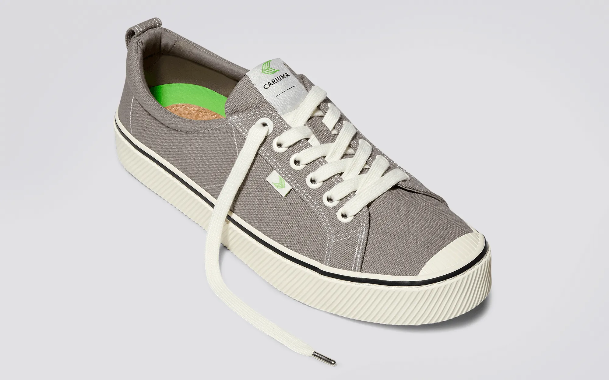OCA Low Stripe Mystic Grey Canvas Sneaker Men sold by Cariuma product image thumbnail 4