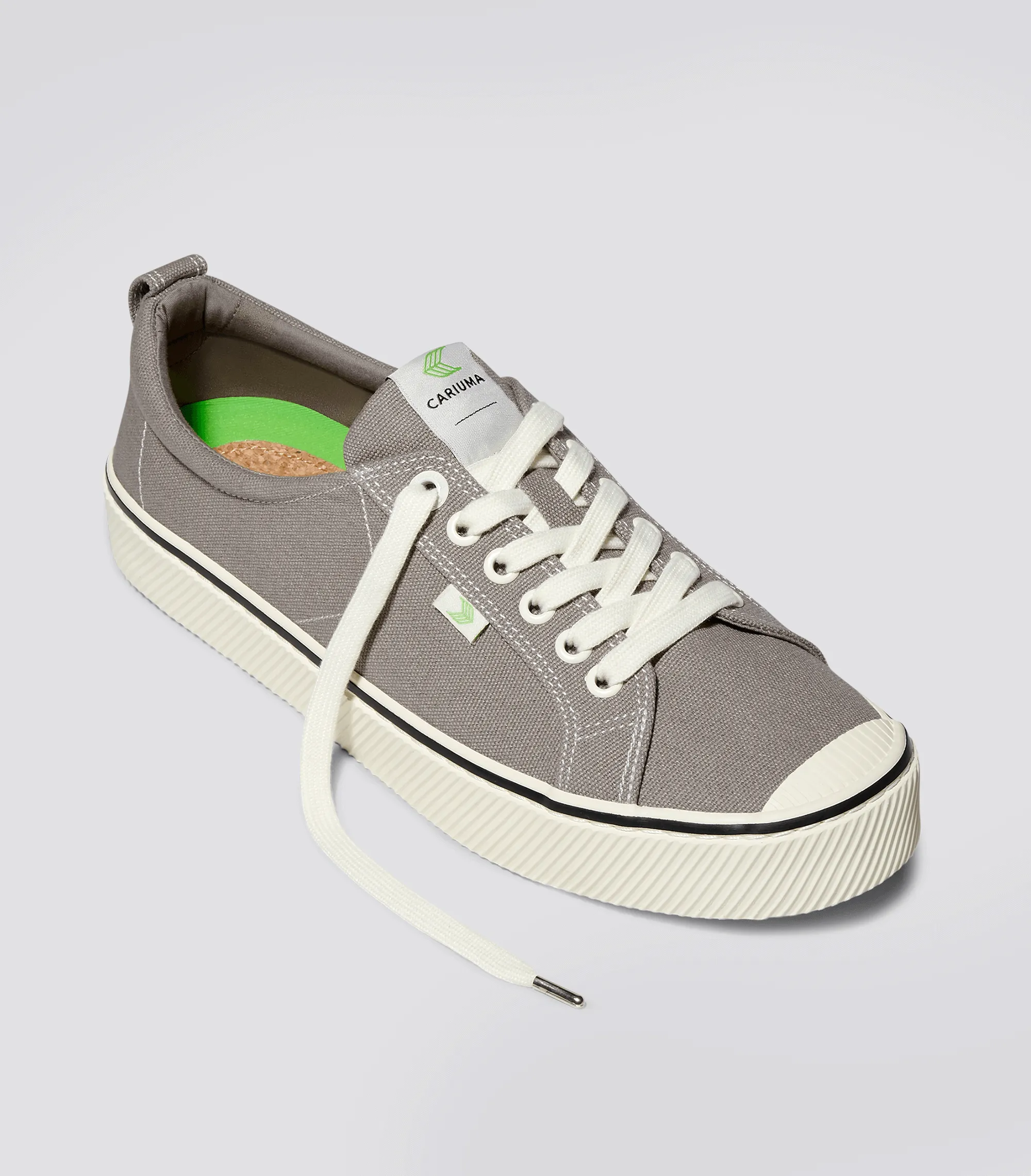 OCA Low Stripe Mystic Grey Canvas Sneaker Men sold by Cariuma product image thumbnail 2