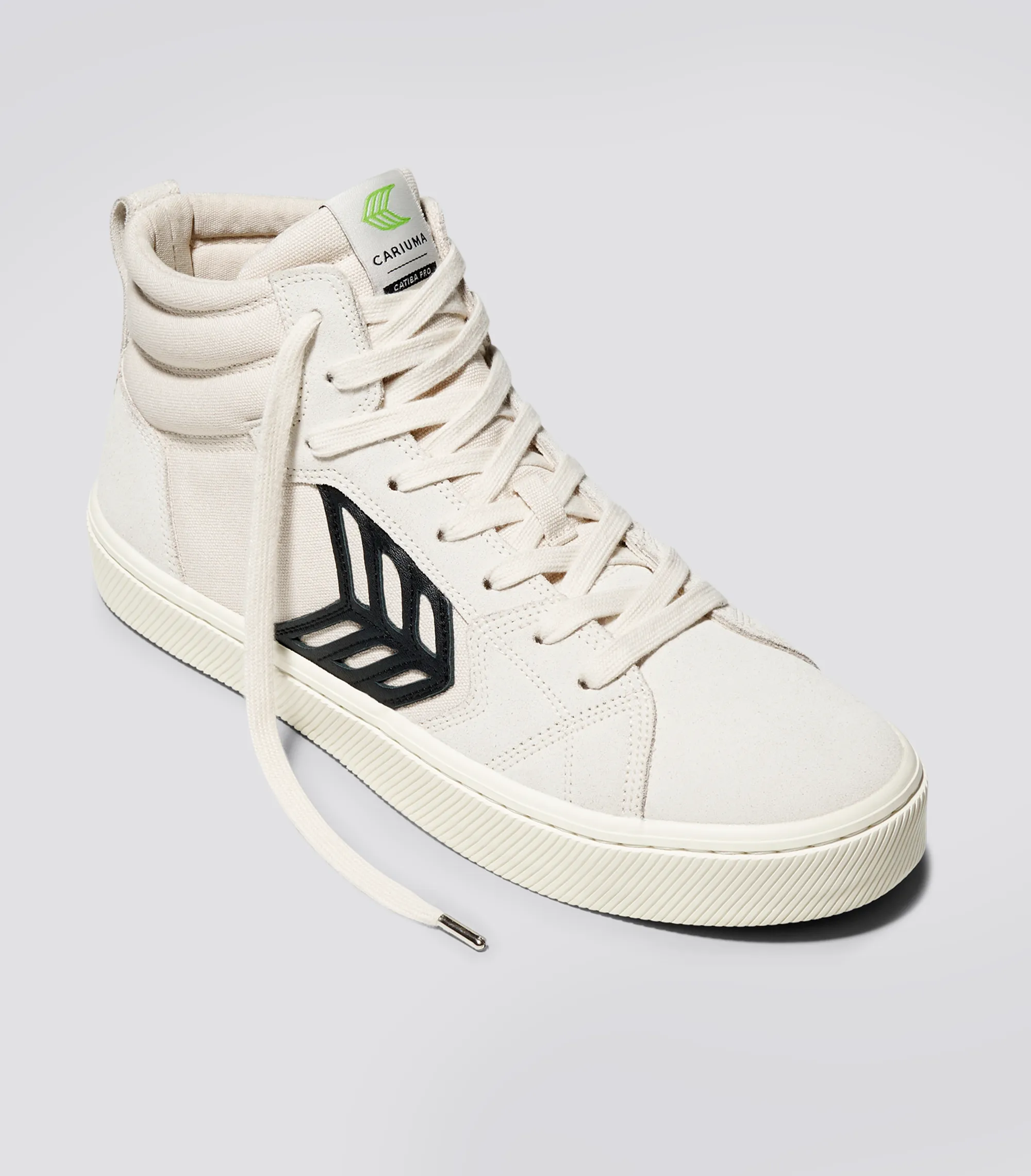 CATIBA PRO High Vintage White Suede and Canvas Black Logo Sneaker Men sold by Cariuma product image thumbnail 2
