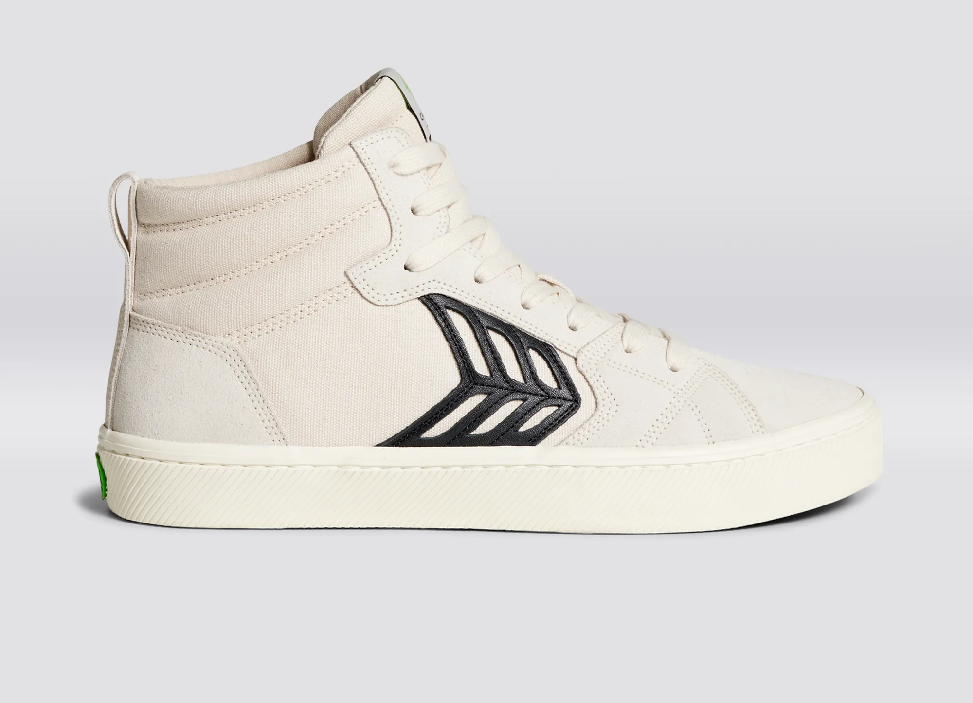 CATIBA PRO High Vintage White Suede and Canvas Black Logo Sneaker Women sold by Cariuma product image thumbnail 3