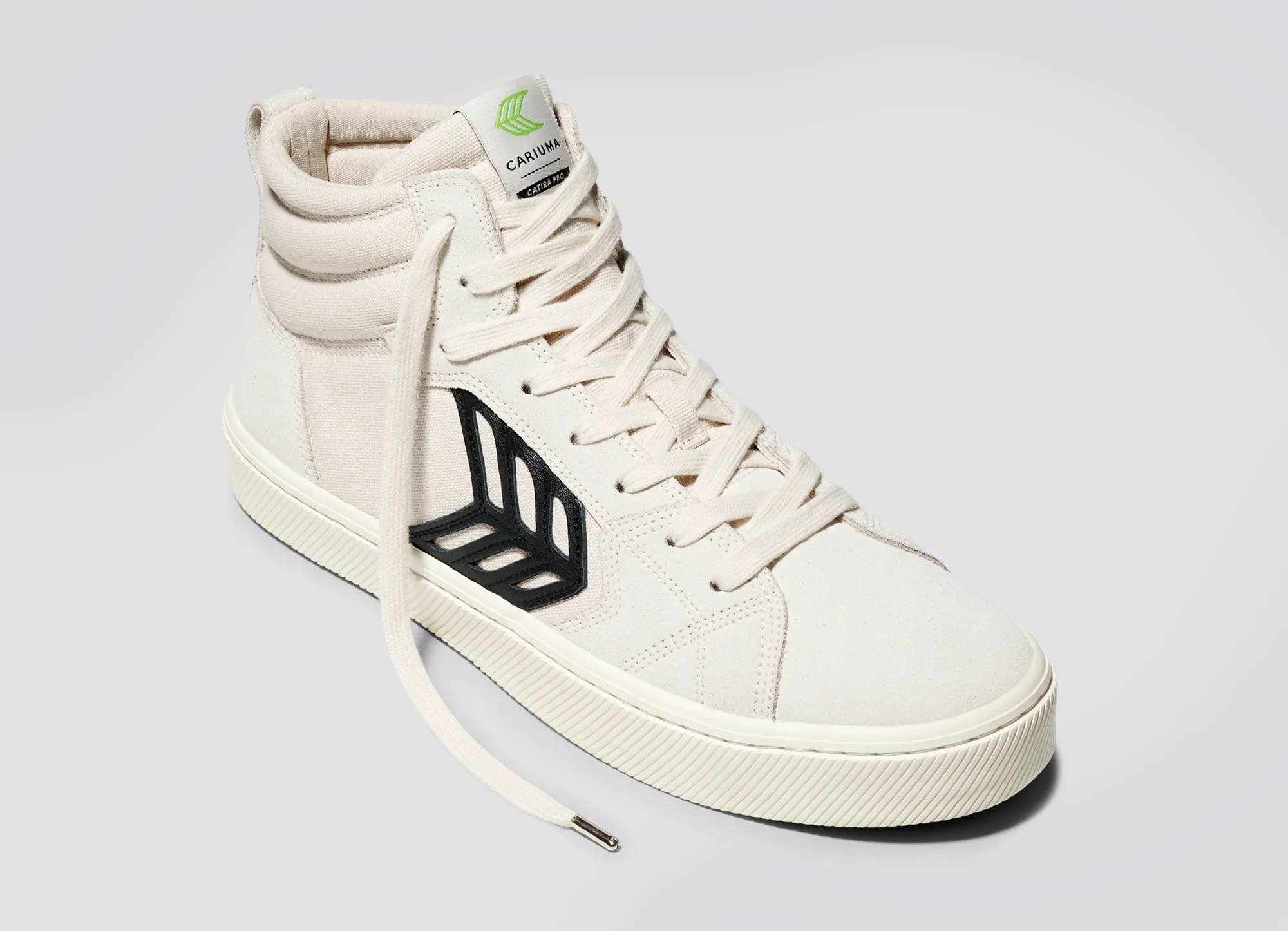 CATIBA PRO High Vintage White Suede and Canvas Black Logo Sneaker Women sold by Cariuma product image thumbnail 4