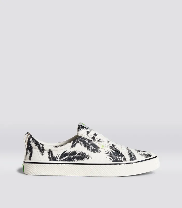 OCA Low Off White Palm Trees Canvas Sneaker Women sold by Cariuma