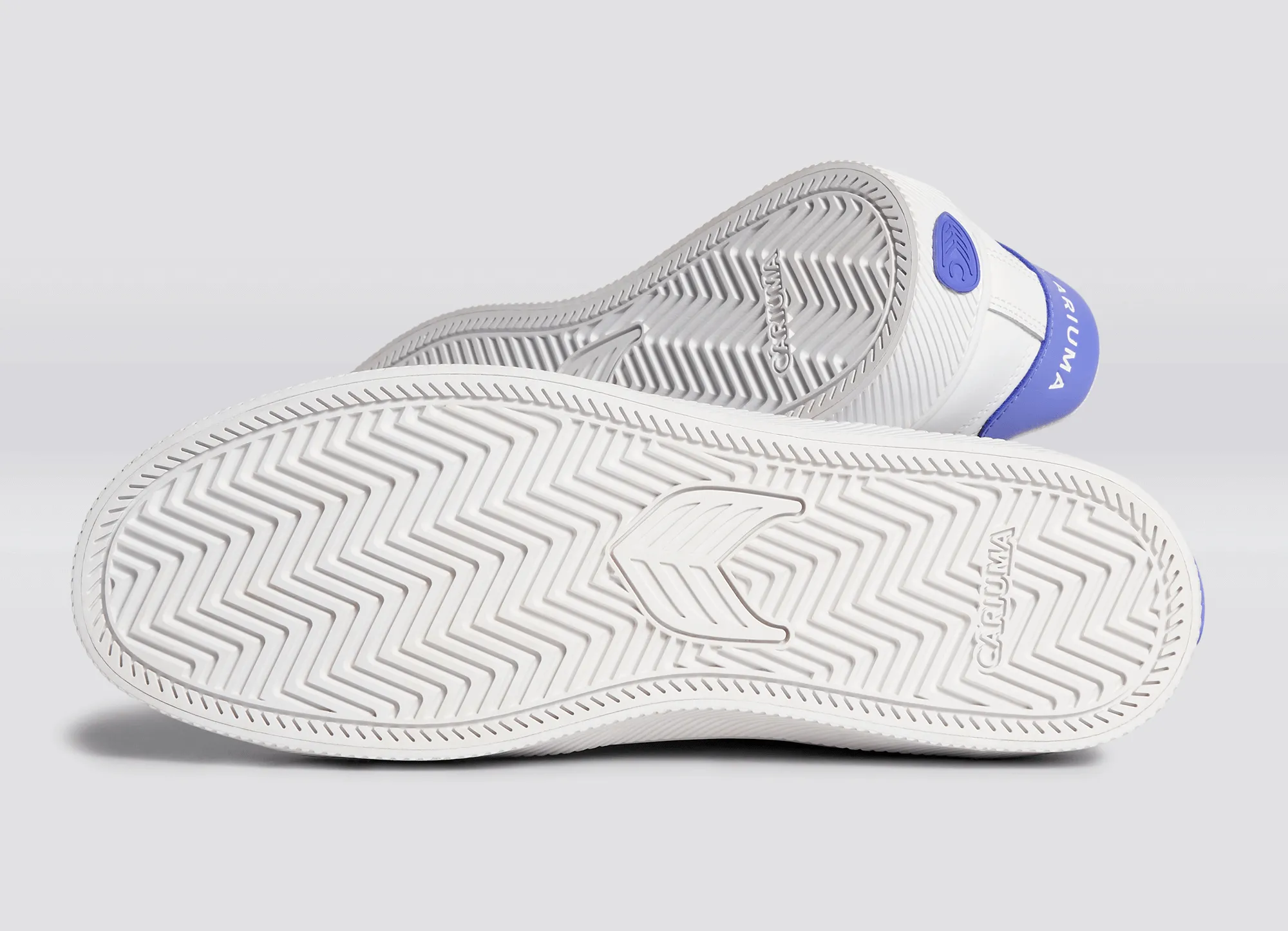 SALVAS White Leather Pantone Very Peri Logo Sneaker Men sold by Cariuma product image thumbnail 5