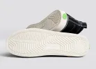 OCA High Stripe Black Canvas Contrast Thread Sneaker Men sold by Cariuma