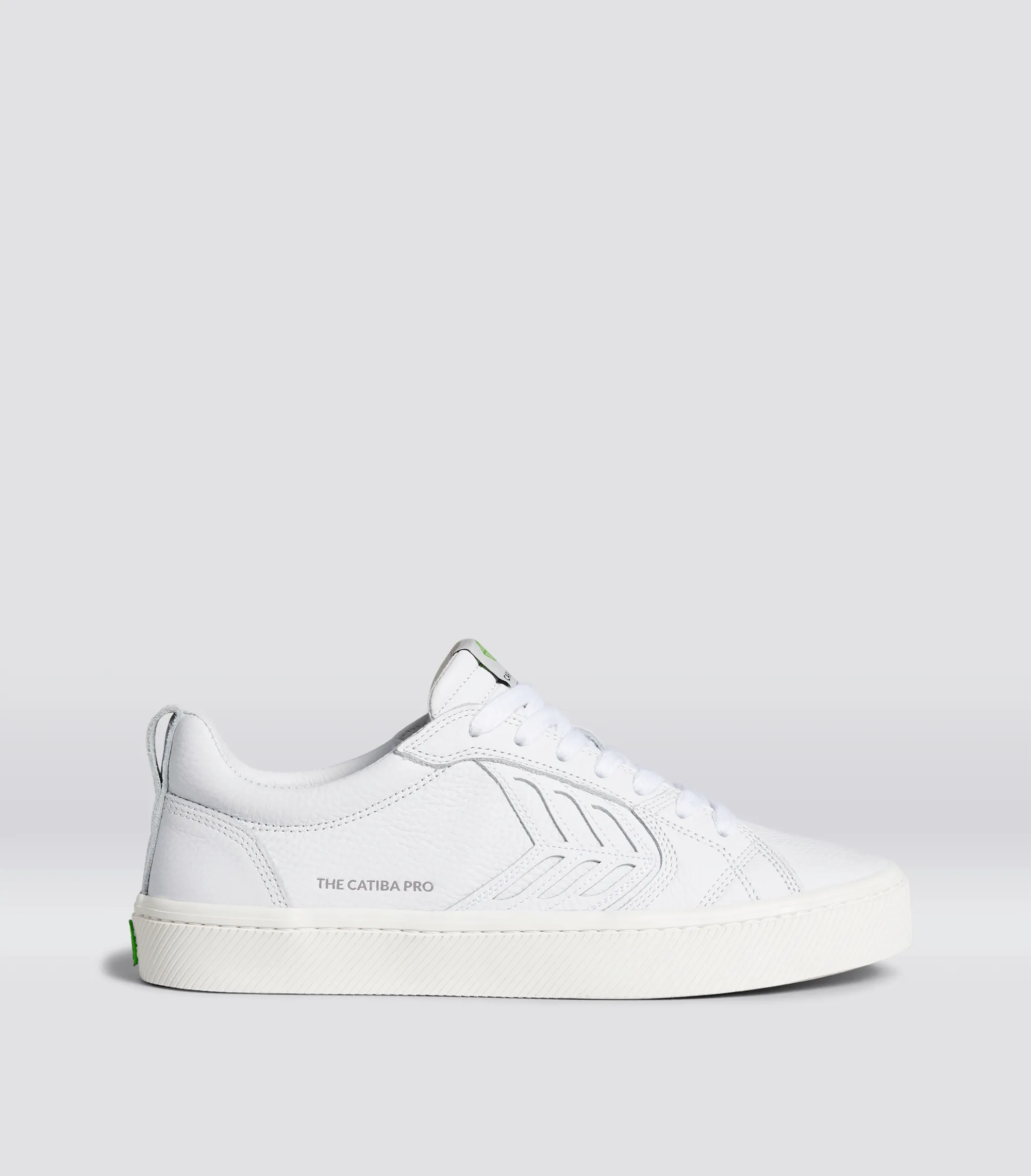 CATIBA PRO Low White Premium Leather Sneaker Women sold by Cariuma